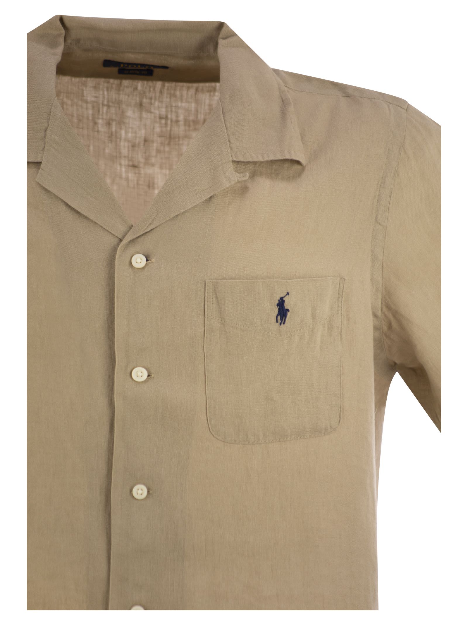 Tシャツ・カットソー Ralph Lauren SS25 Saharan linen shirt (710966421 003) Polo Ralph Lauren Saharan Linen Shirt | italist