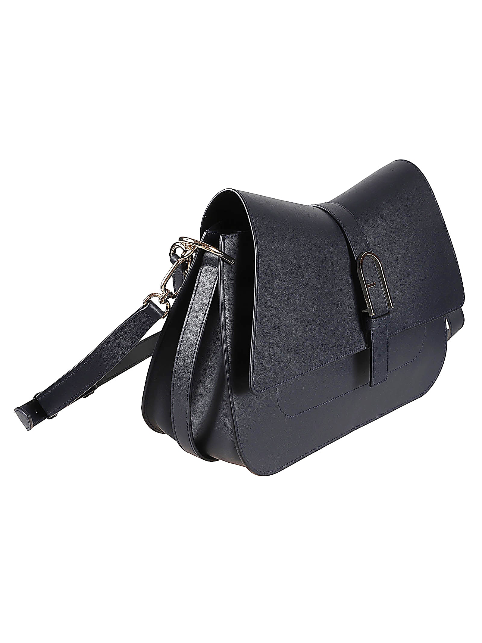 【送料&関税込】Furla Logo Buckle Shoulder Bag Furla logo-buckle Shoulder Bag | Black | FARFETCH