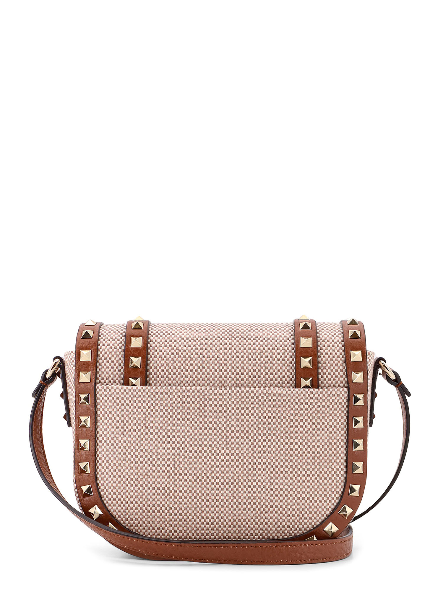 ショルダーバッグ・ポシェット VALENTINO GARAVANI Messenger rockstud fabric and leather Valentino Garavani Messenger Rockstud Fabric And Leather