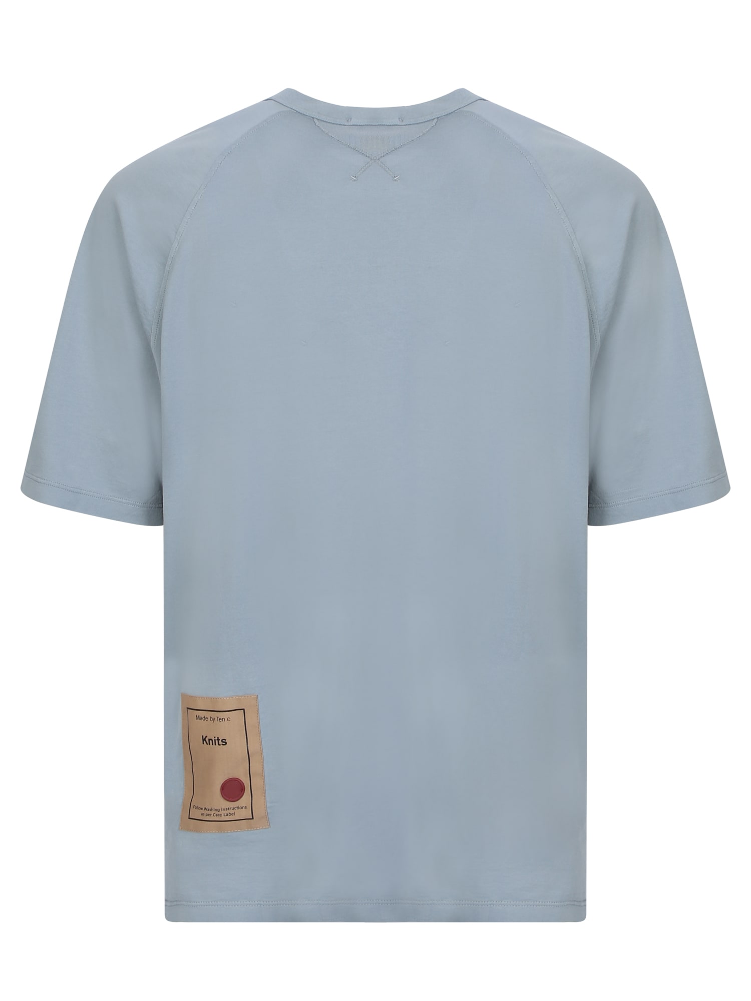 Ten C Chest Patch Pocket Light Blue T-shirt | italist