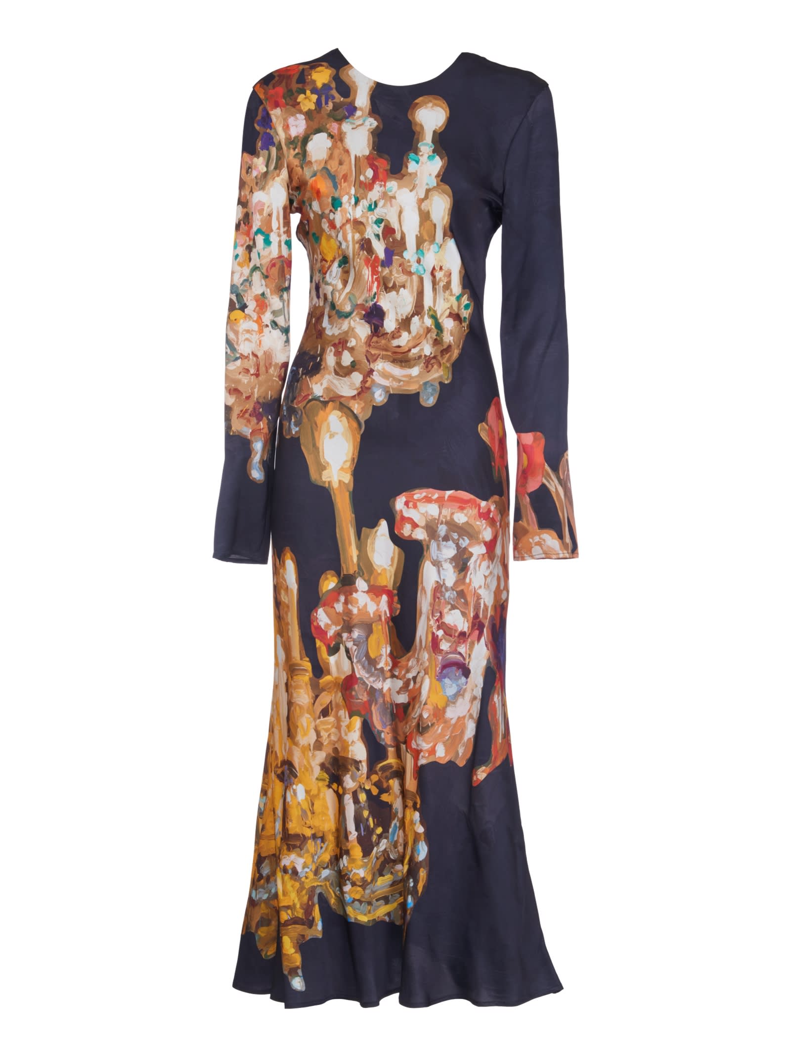 【送料&関税込】MSGM Rear Zip Printed Long-sleeved Dress MSGM Rear Zip Printed Long-sleeved Dress | italist
