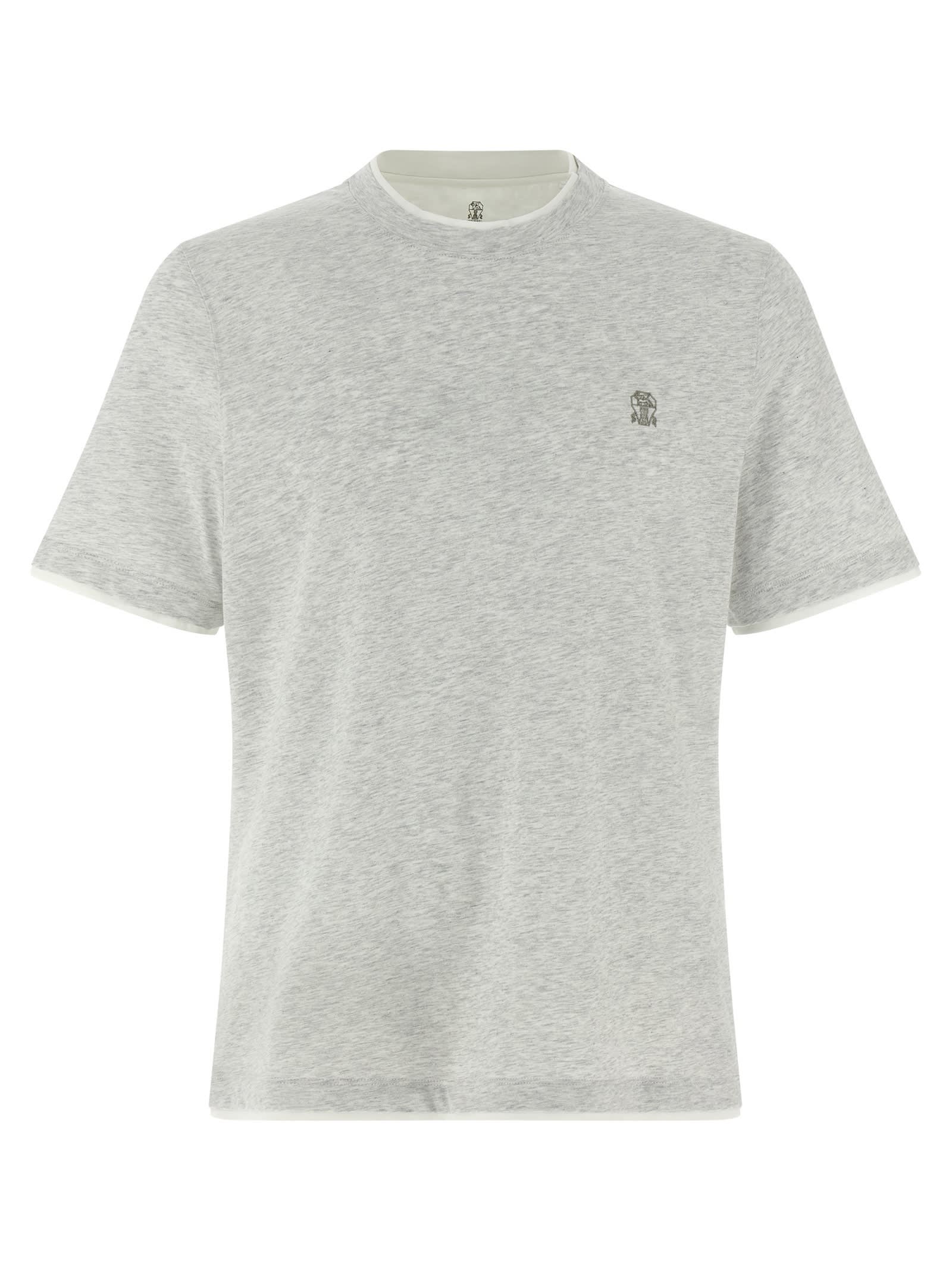 Brunello Cucinelli Logo Layered T-shirt | italist
