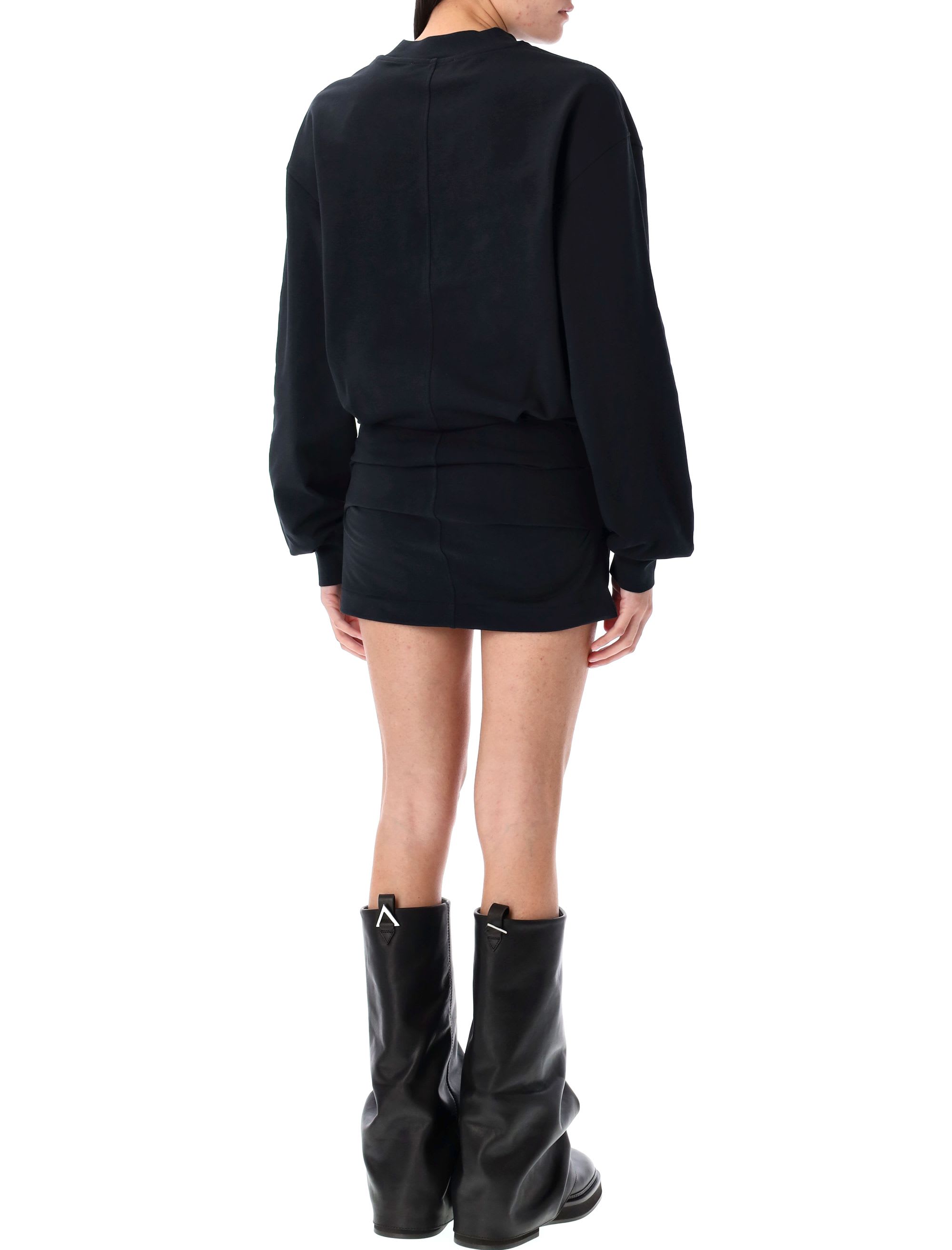 オールインワン・サロペット The Attico Fleece Mini Dress With Crossed Skirt The Attico Fleece Mini Dress With Crossed Skirt | THE LIST