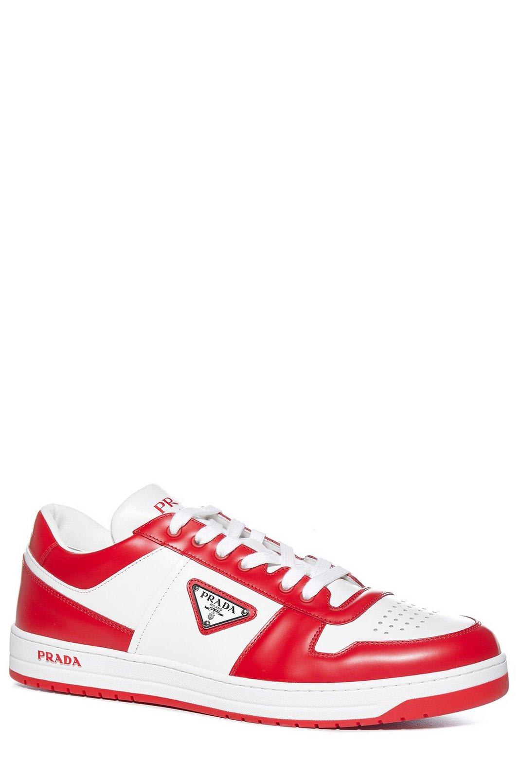 PRADA プラダ スニーカー 赤 EU34 1/2(21cm位) 4103725Y0063 Prada Downtown Sneakers | italist