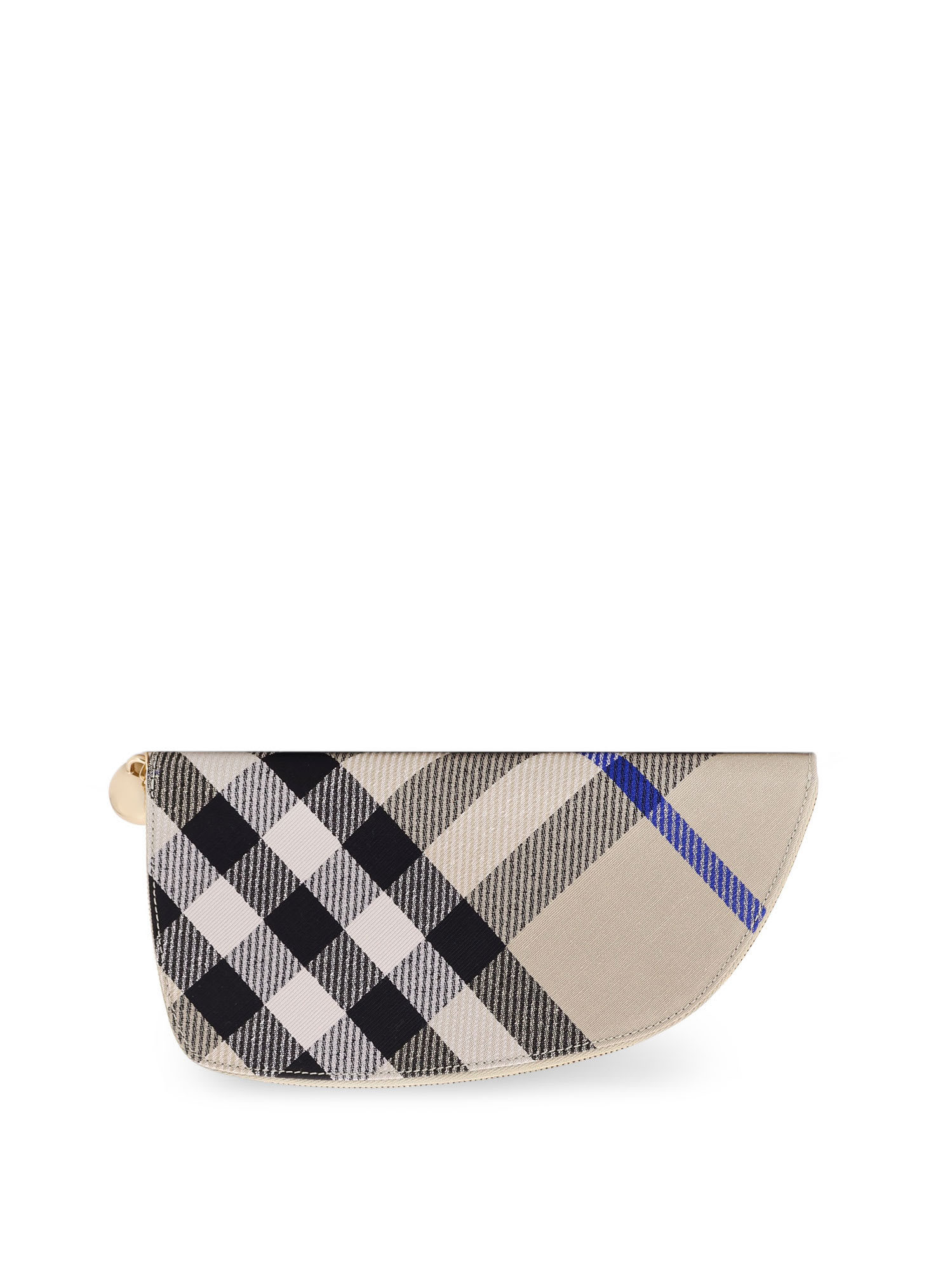 【送料&関税込】Burberry Fabric Wallet With Check Motif, Clo Burberry Fabric Wallet With Check Motif, Closure With Zip
