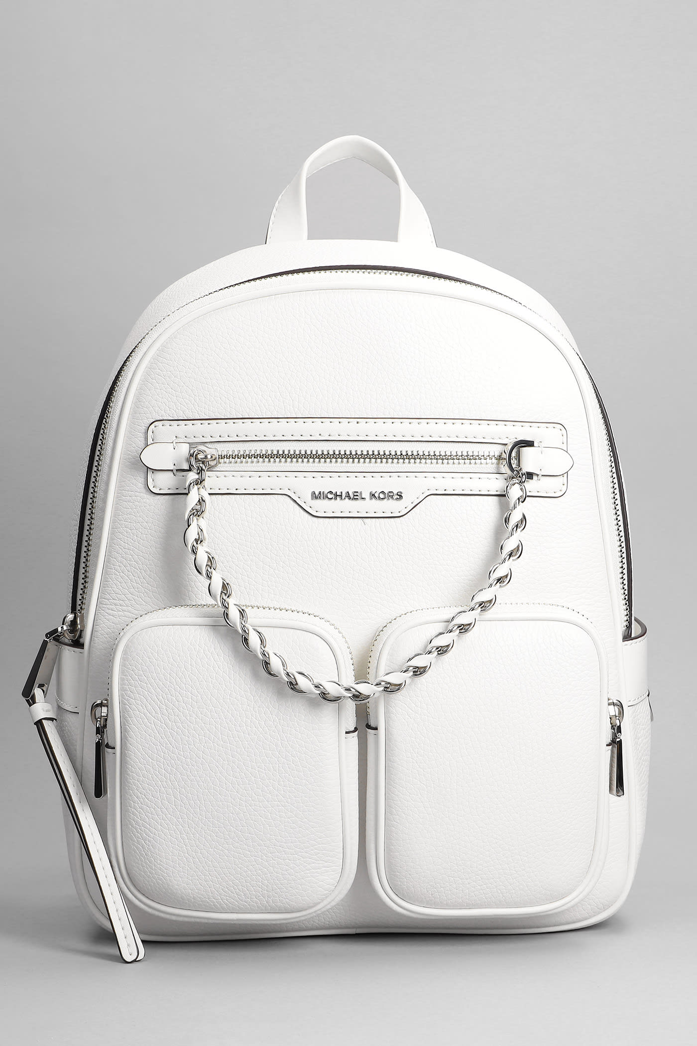 Michael Kors Elliot Backpack In White Leather | italist, ALWAYS LIKE A SALE