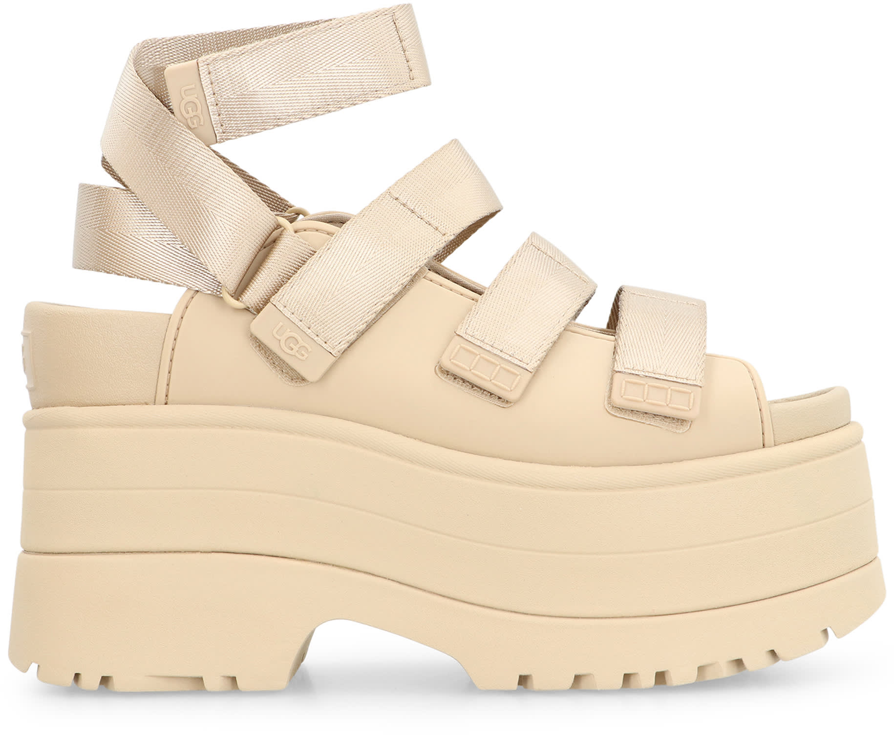 UGG Goldenrise Platform Sandal ベージュ　23cm UGG GoldenRise Sandals | Neutrals | FARFETCH
