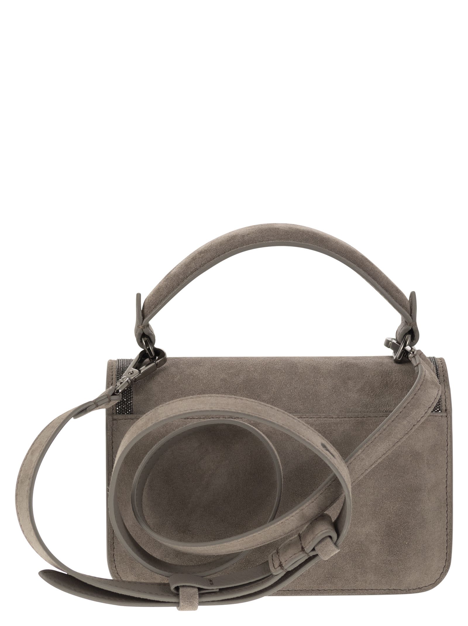 【VIP価格】BRUNELLO CUCINELLI Suede Shoulder Bag Brunello Cucinelli Suede Shoulder Bag | italist