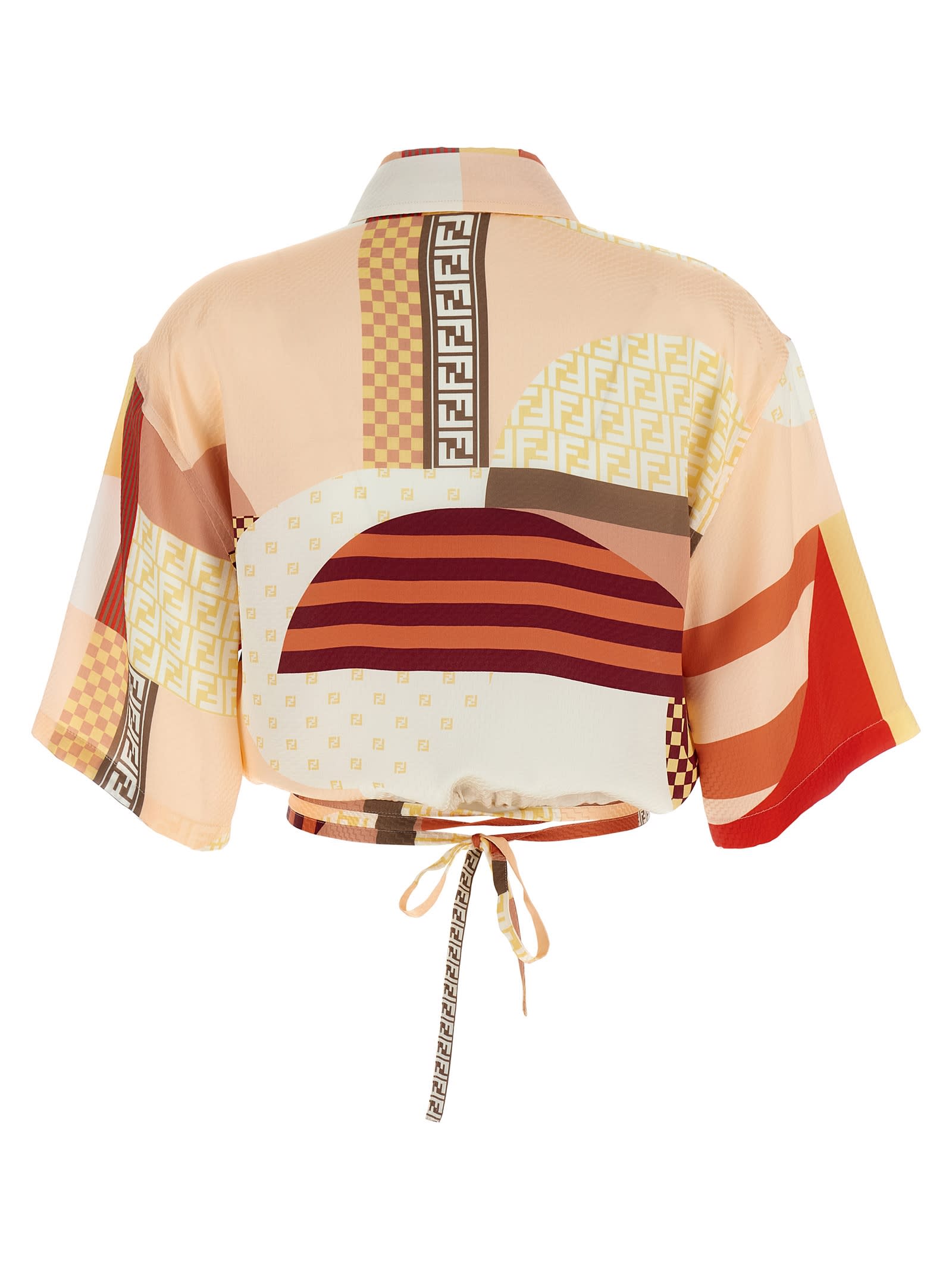 Fendi Patchwork Silk Shirt | italist