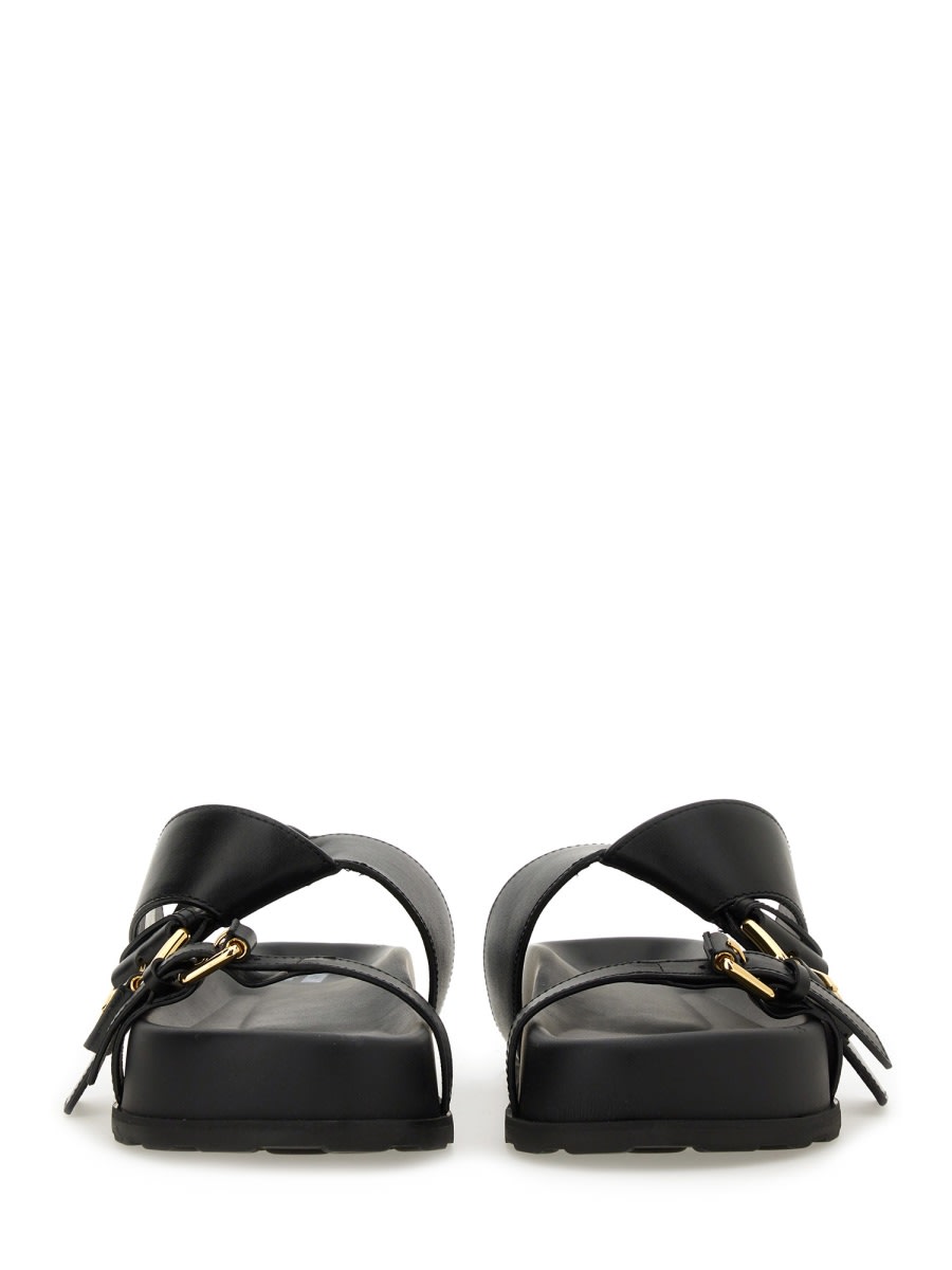 【関税&送料込】Moschino Sandal With Woven Buckle Moschino Sandal With Woven Buckle | italist