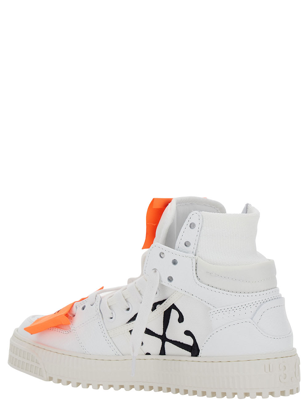Off-White '3.0 Off Court' White Low Top Sneakers With Zip Tie Tag