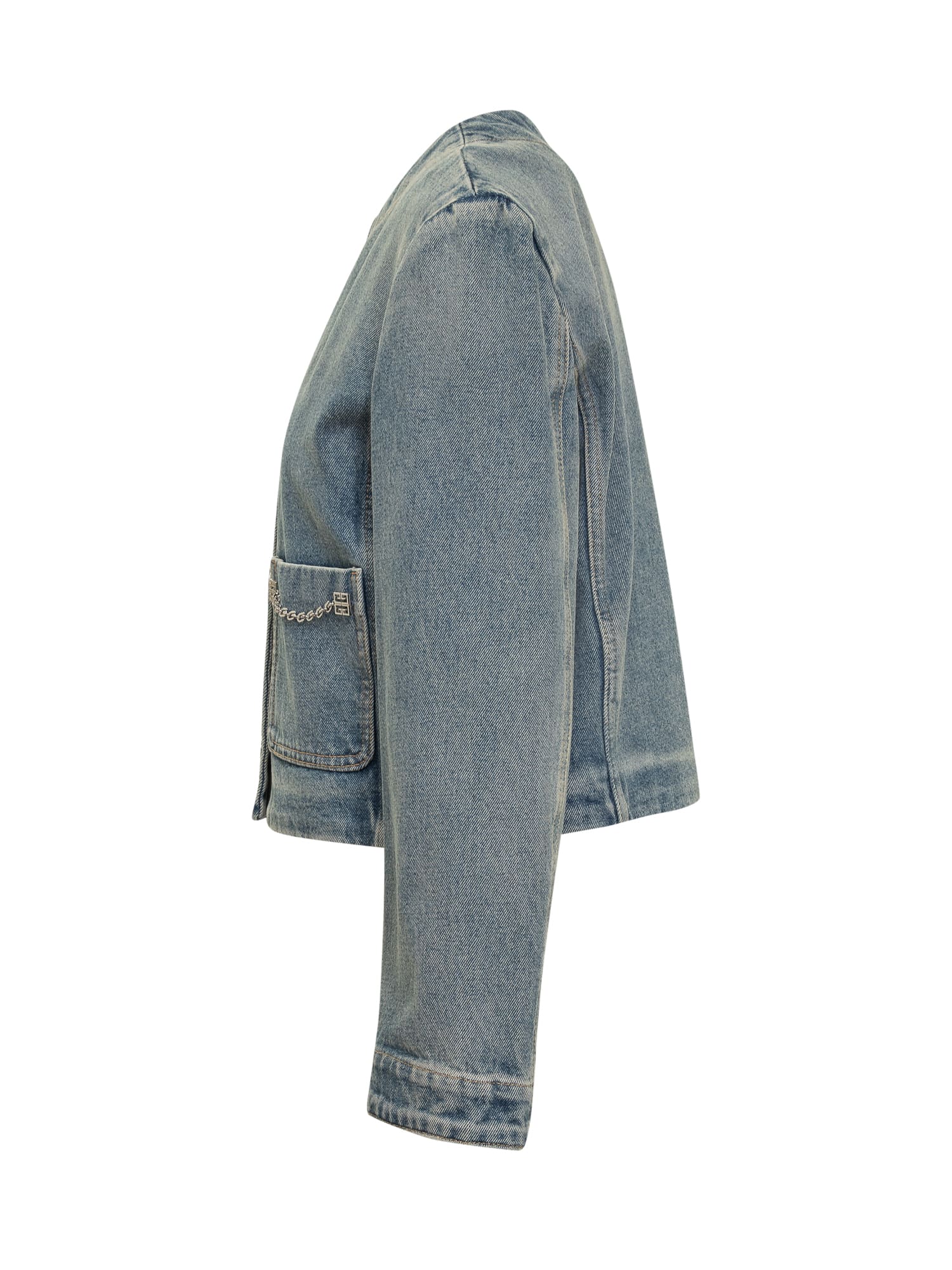 Givenchy 4g Chain Denim Jacket | italist