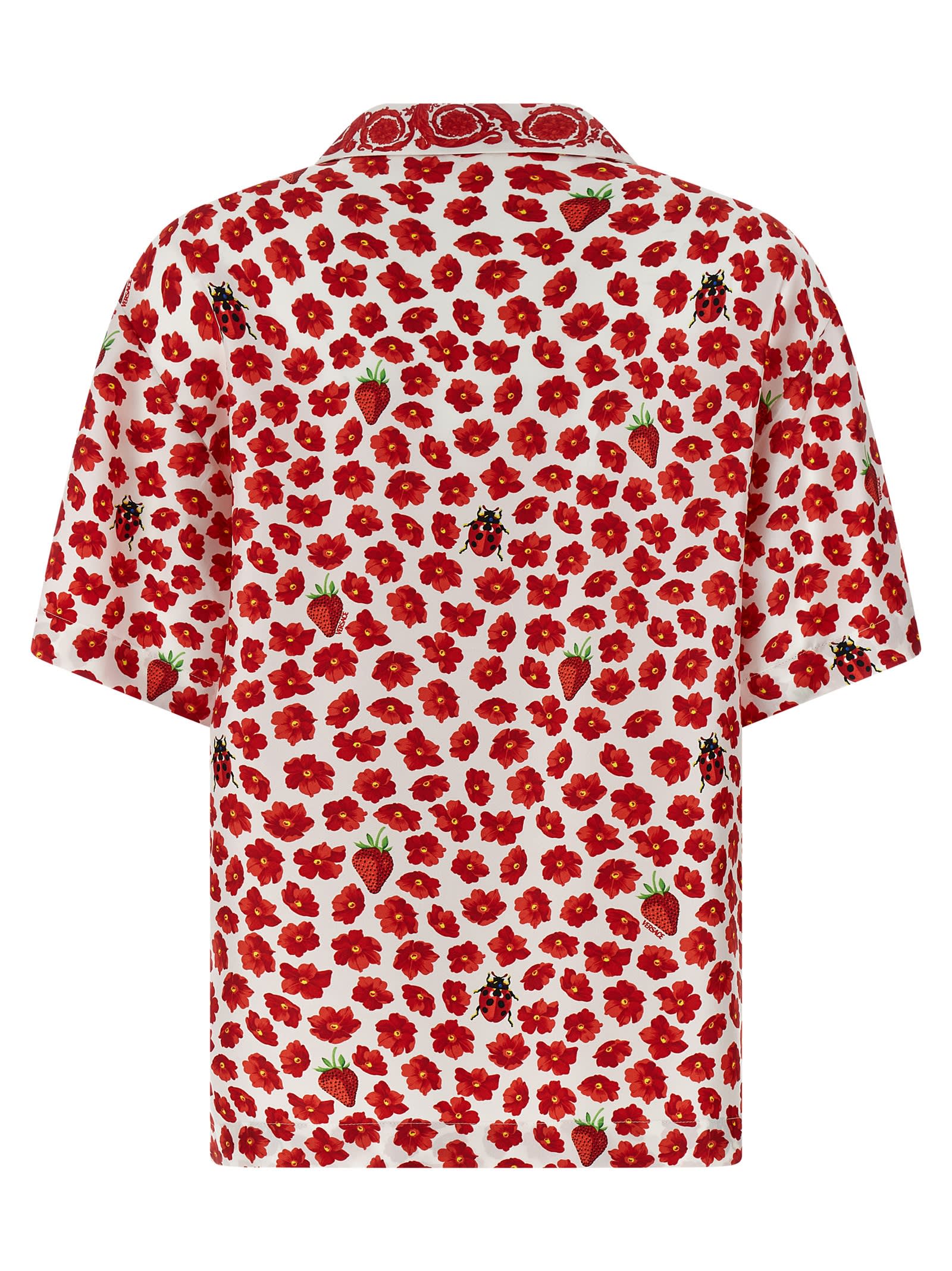 Tシャツ・カットソー VERSACE 'Strawberry Garden' shirt (10189281A13640 5W700) 26571017_56423642_600.jpg