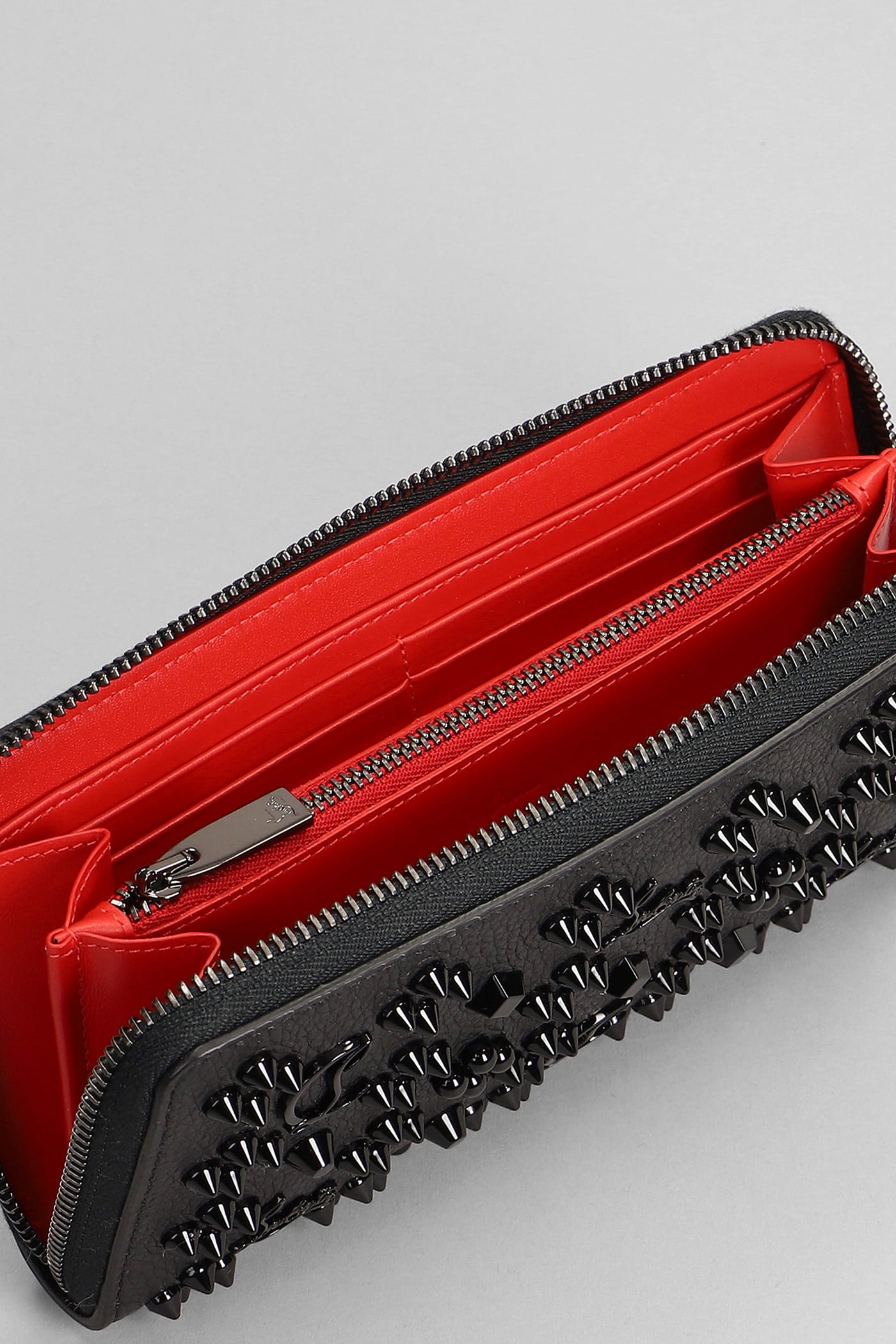 Christian Louboutin Panettone Studded Zip-around Wallet