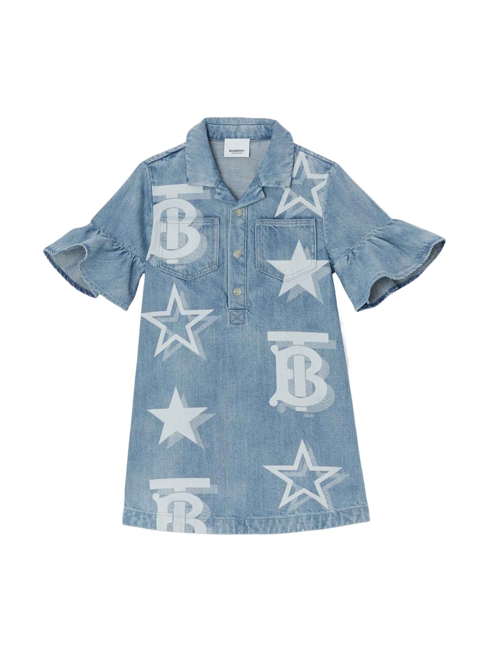 Burberry Blue Denim Dress Girl | italist