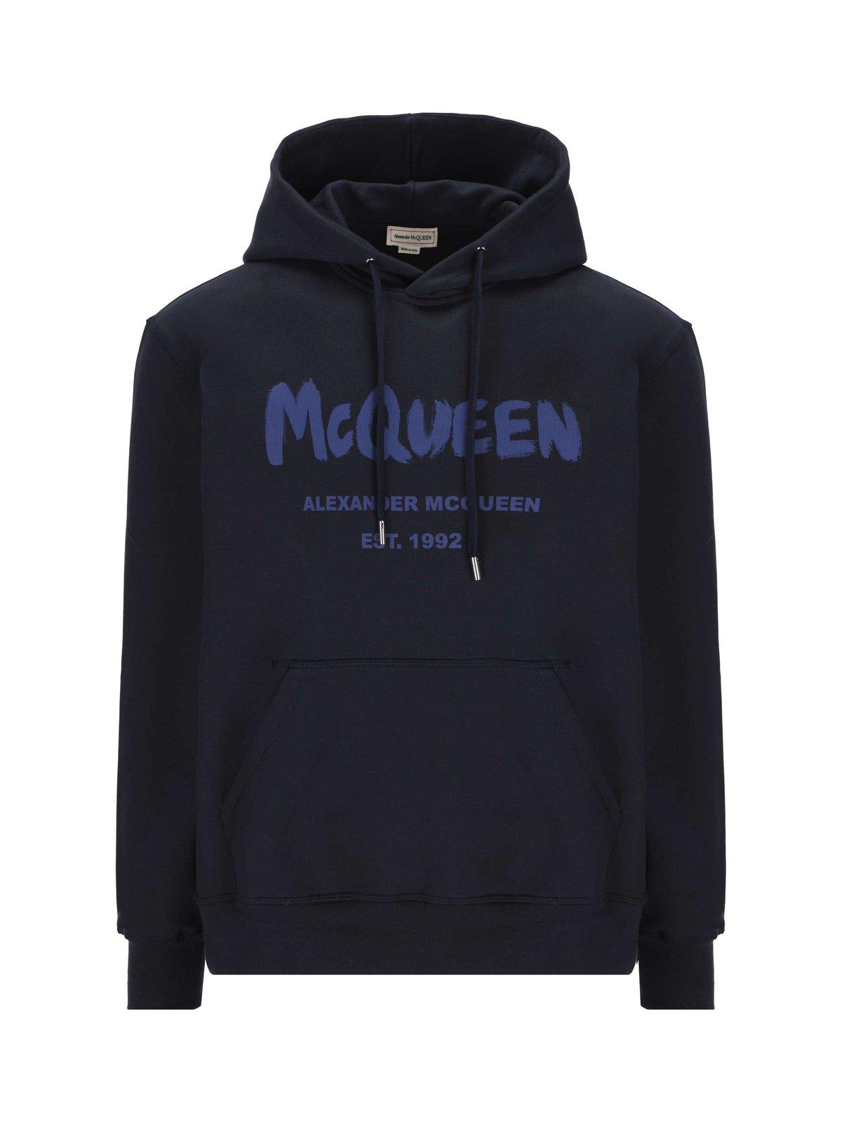 Alexander McQueen Logo Hoodie Sweatshirt | italist