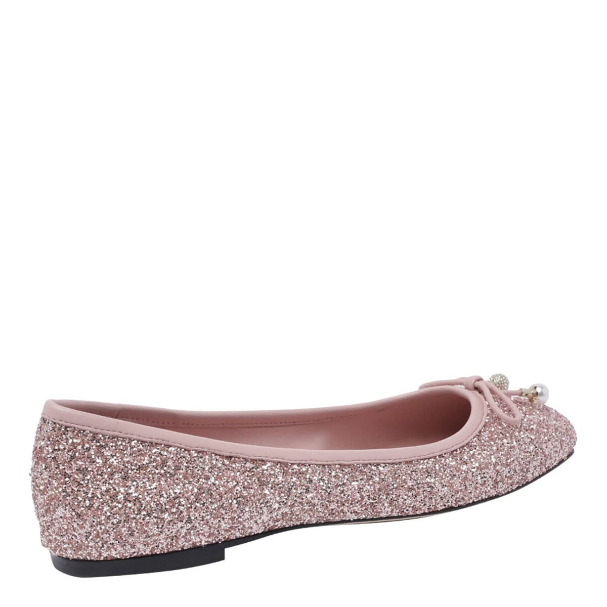 【JIMMYCHOO】 pink elme flats （関税送料込） Jimmy Choo Elme leather ballet flats Jimmy Choo