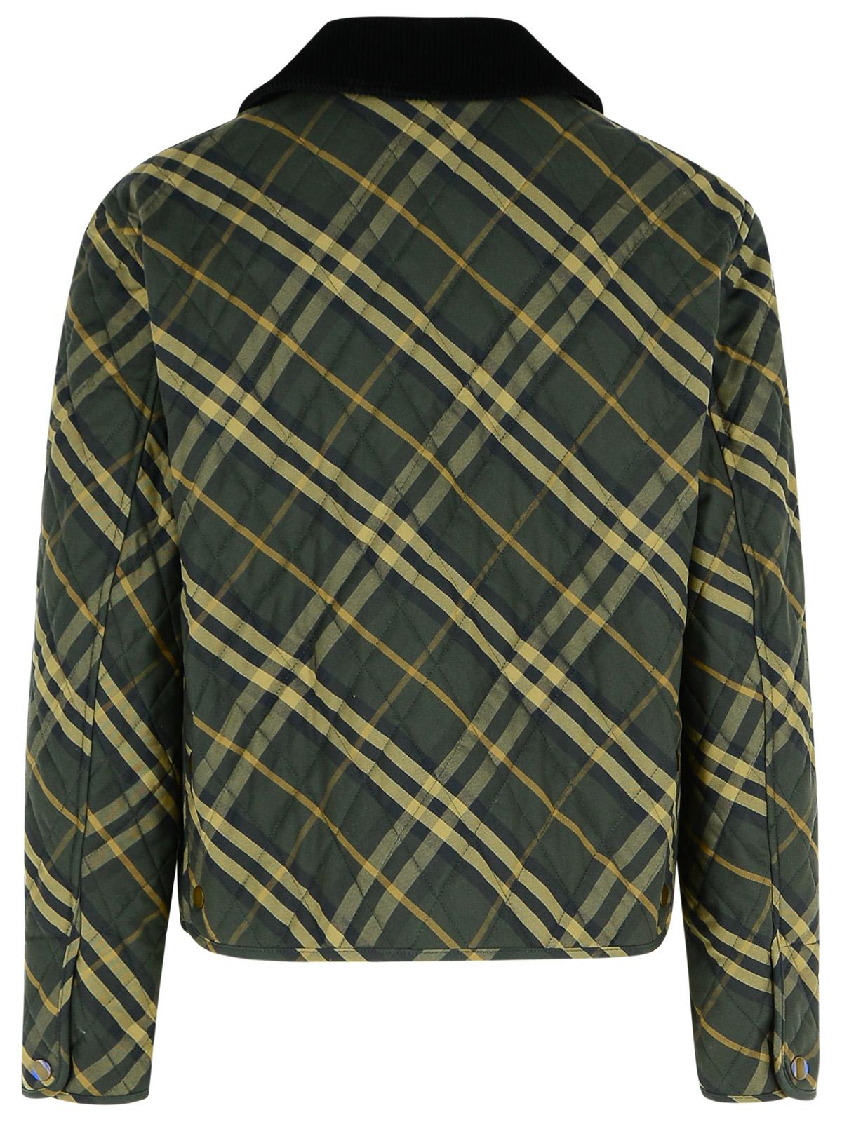 【送料&関税込】Burberry check Green Cotton Jacket Burberry 'check' Green Cotton Jacket | italist