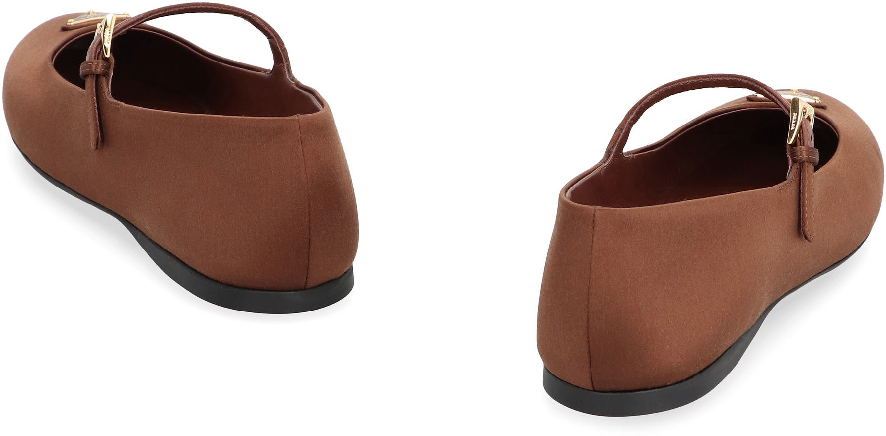 【関税&送料込み】Prada Fabric Ballet Flats With Logo Prada Fabric Ballet Flats With Logo | italist