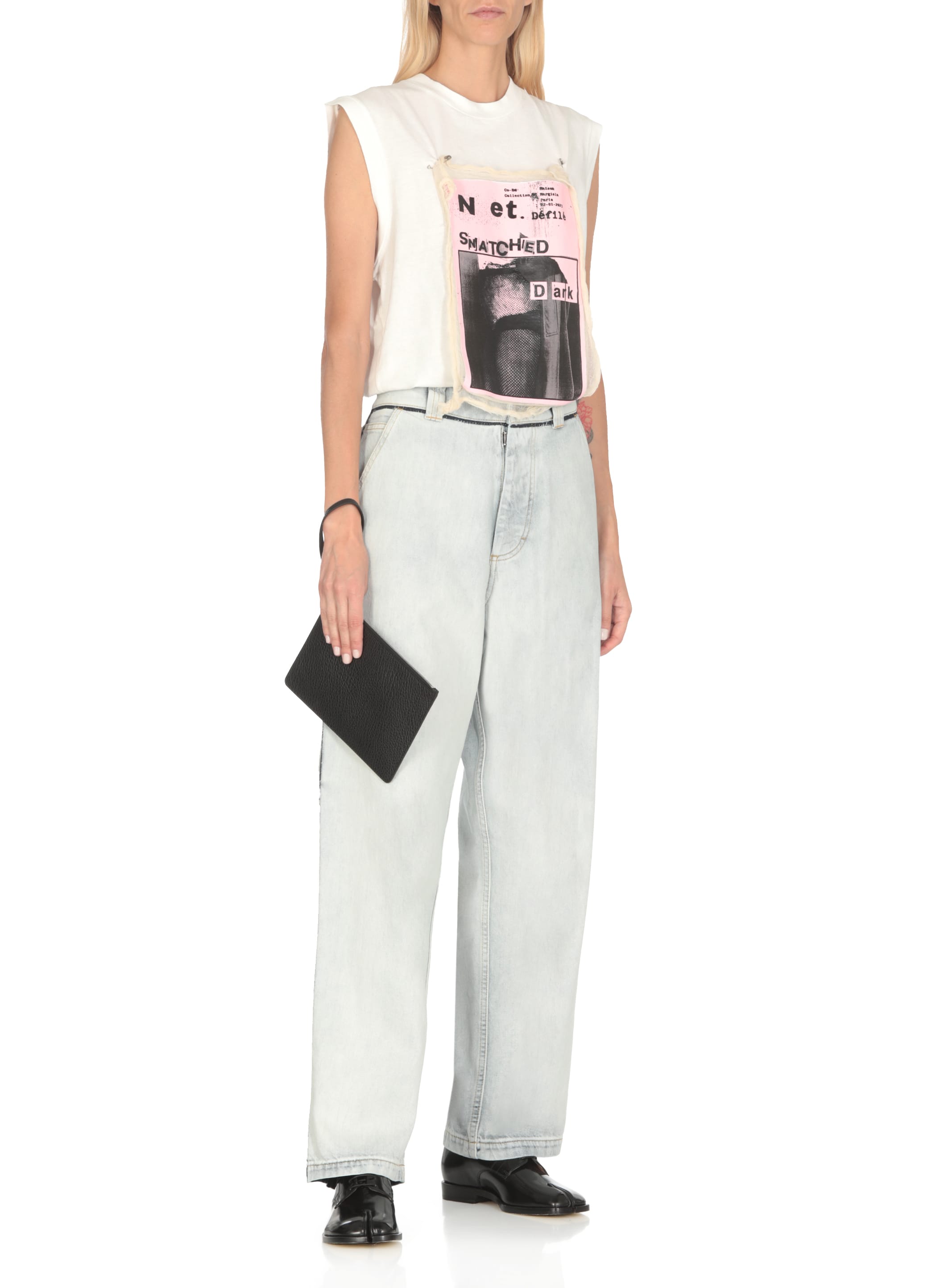 Maison Margiela 小物類（その他） 黒 2007425F0194 Maison Margiela Leather Clutch | italist