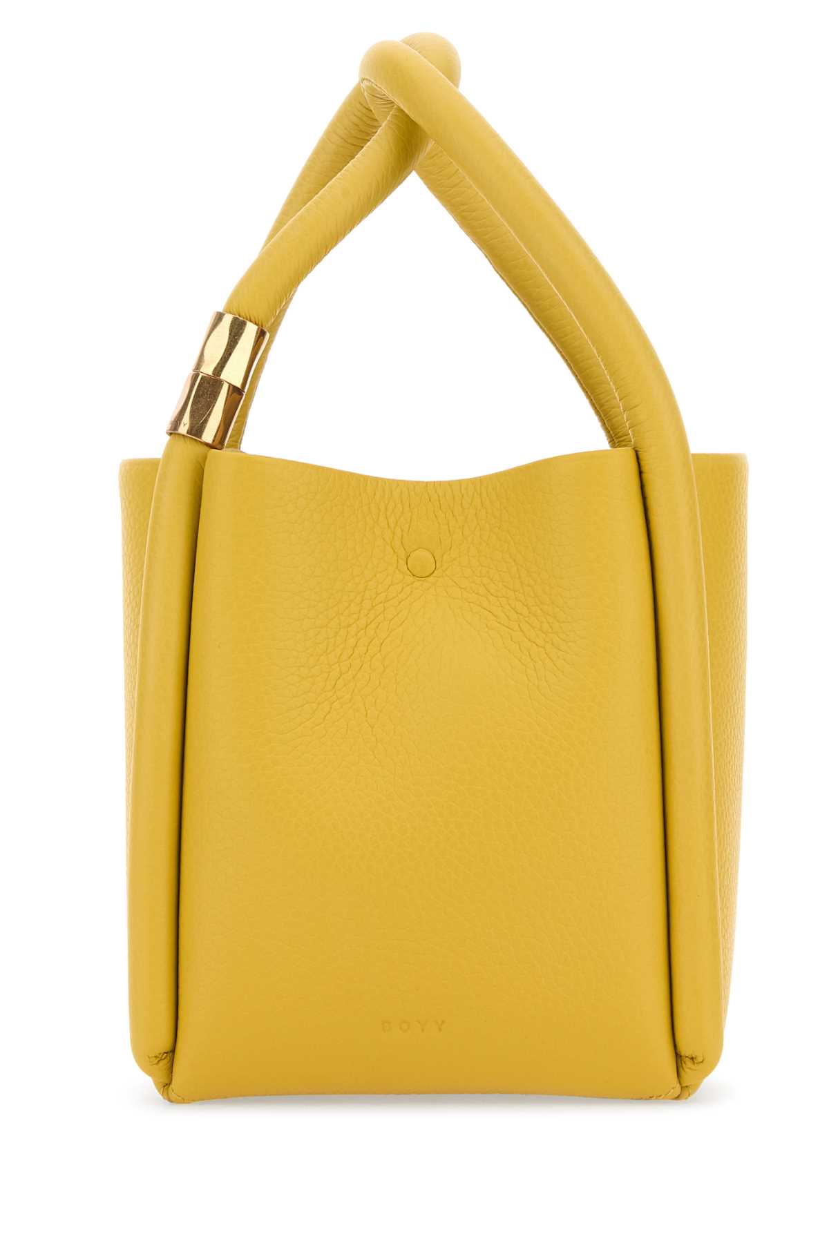 トートバッグ BOYY Mustard leather Lotus 12 handbag (CR24LOT12RIO 0BAM) BOYY Mustard Leather Lotus 12 Handbag | italist
