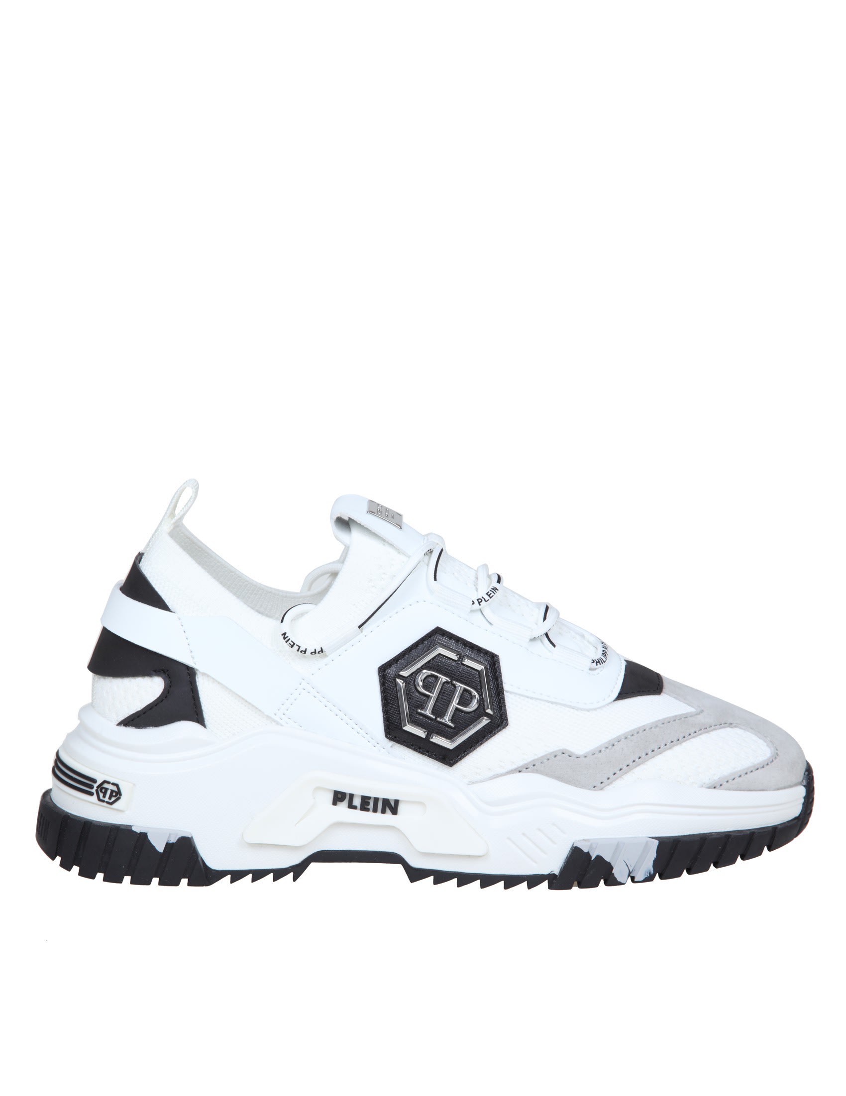 Philipp Plein Sneakers Trainer Predator In Fabric And Leather | italist, ALWAYS A SALE