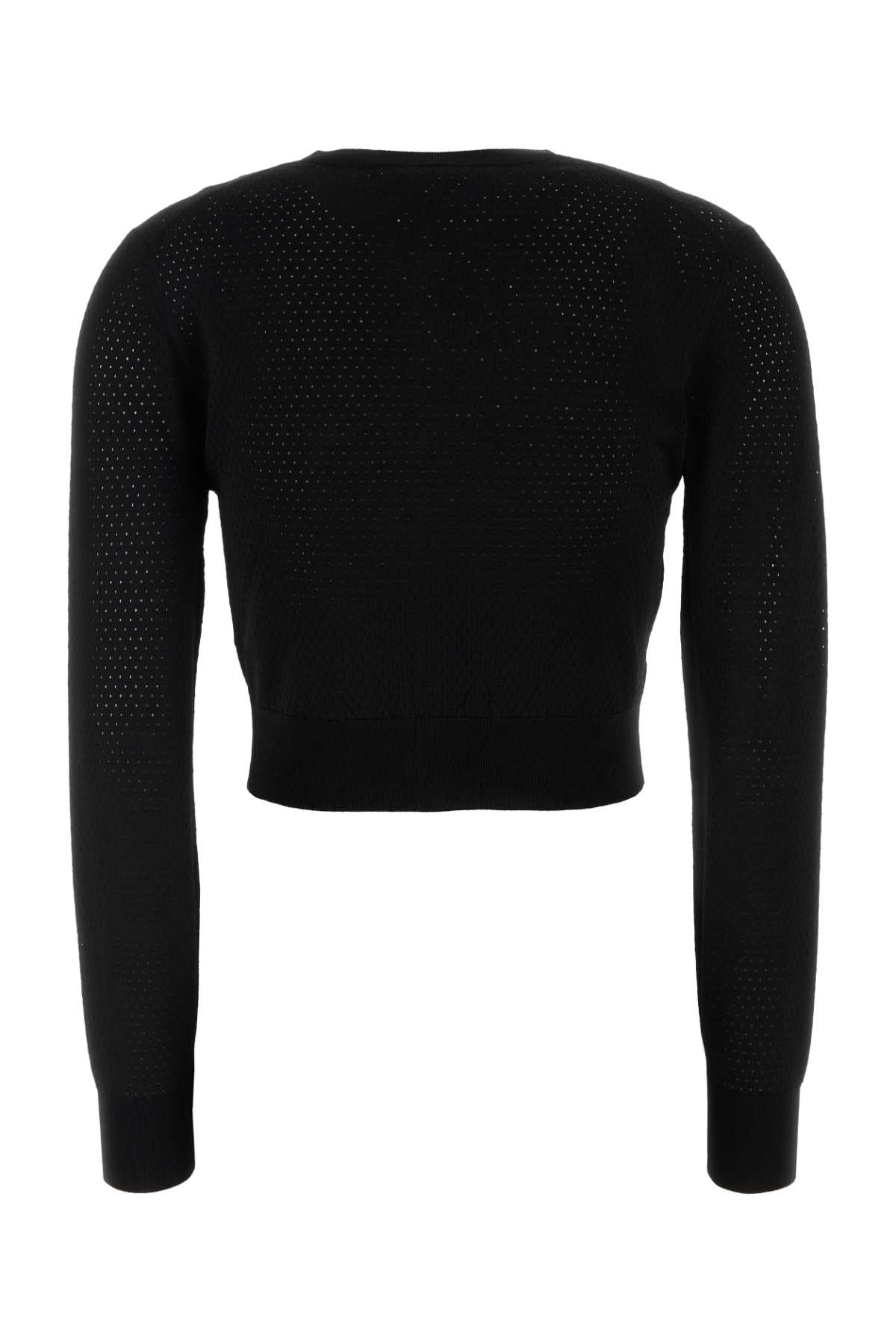 T by Alexander Wang Black Stretch Viscose Blend Cardigan