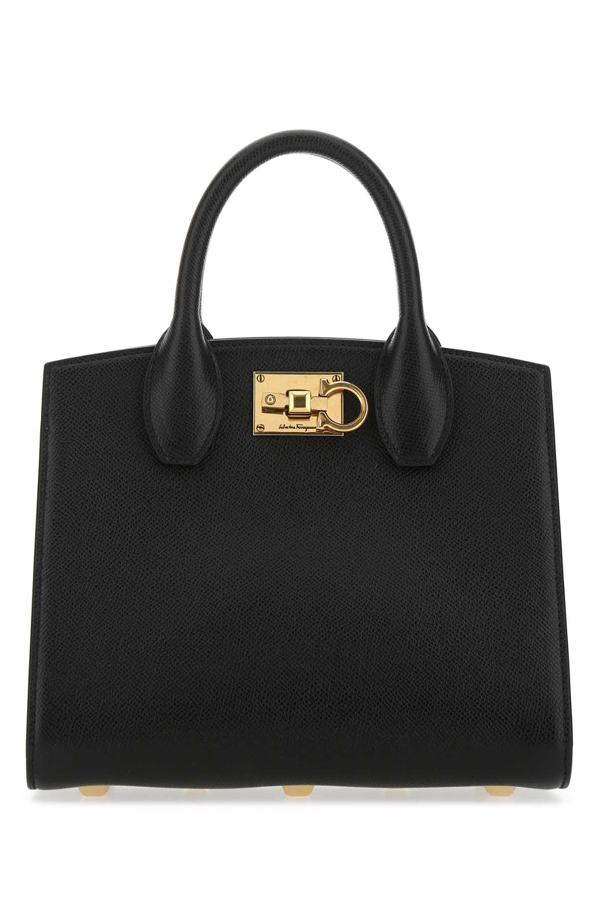 ハンドバッグ SALVATORE FERRAGAMO BLACK LEATHER THE STUDIO HANDBAG Ferragamo Black Leather The Studio Handbag | italist, ALWAYS