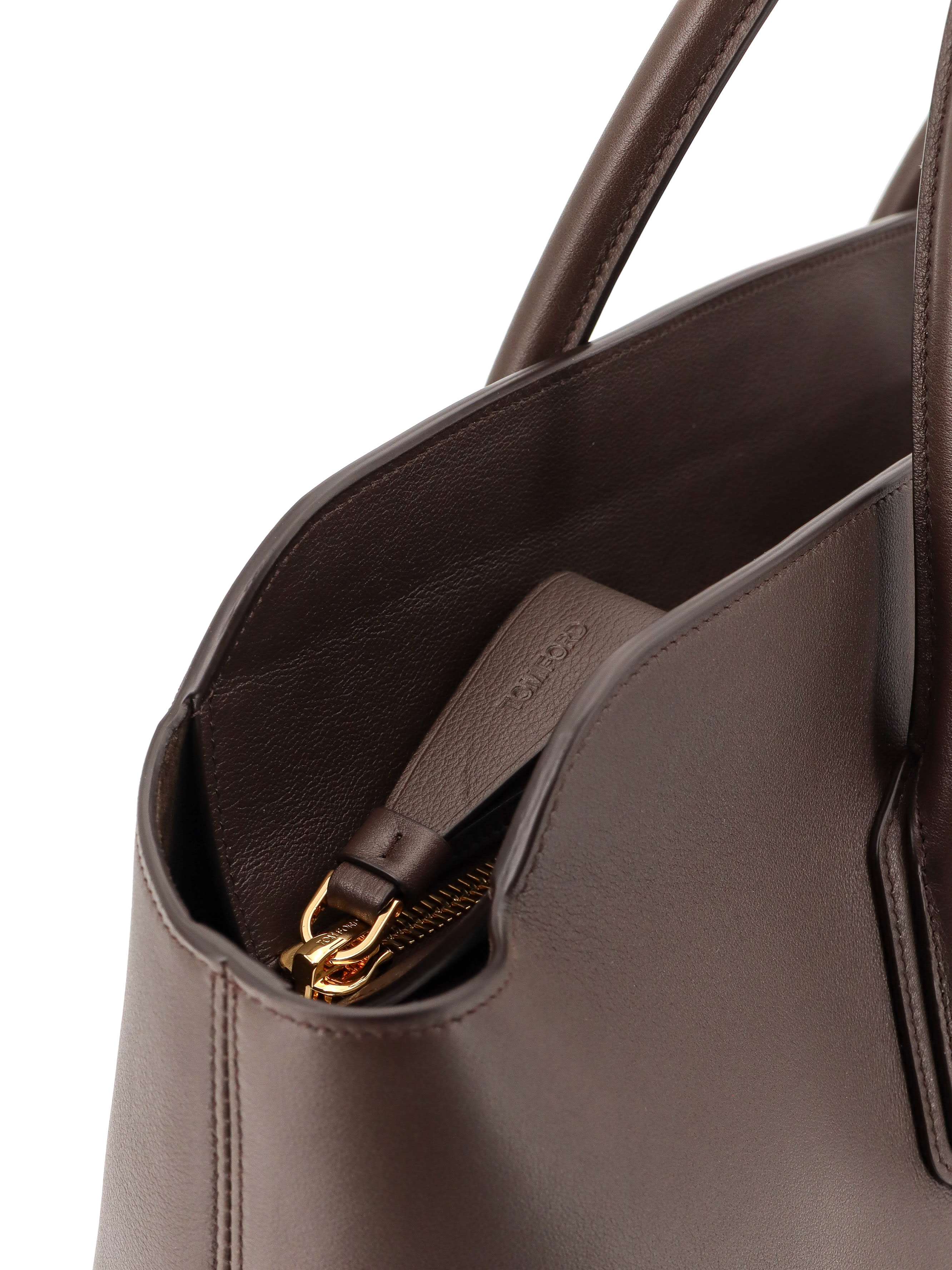 Tom Ford Leather Shoulder Bag With Logo | italist