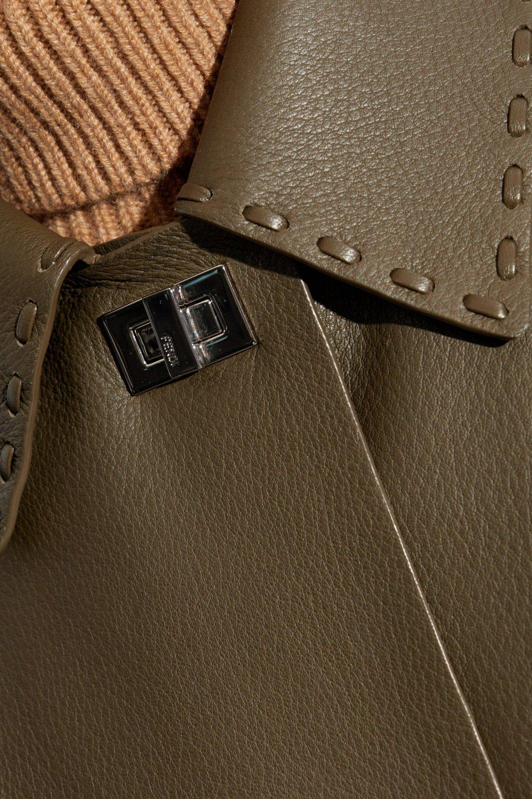 レザージャケット・コート FENDI BROWN SUEDE OVERCOAT Coat Leather Brown | Fendi
