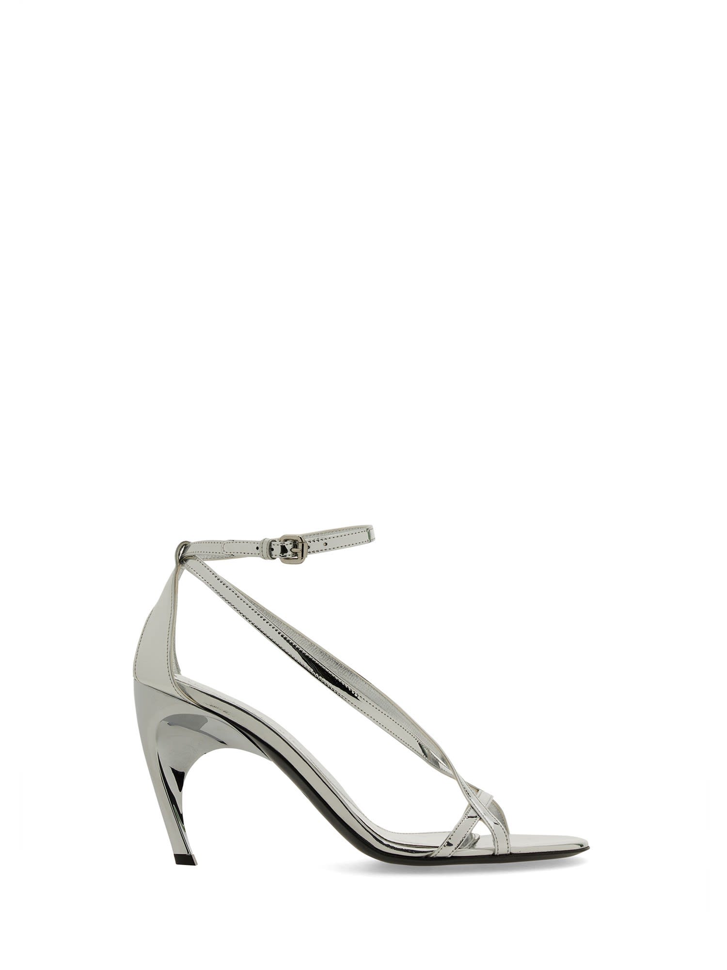 サンダル・ミュール alexander mcqueen SS24 STRAPPY SANDAL (787160_W4WG18100) Alexander McQueen Strap Leather Sandals | italist