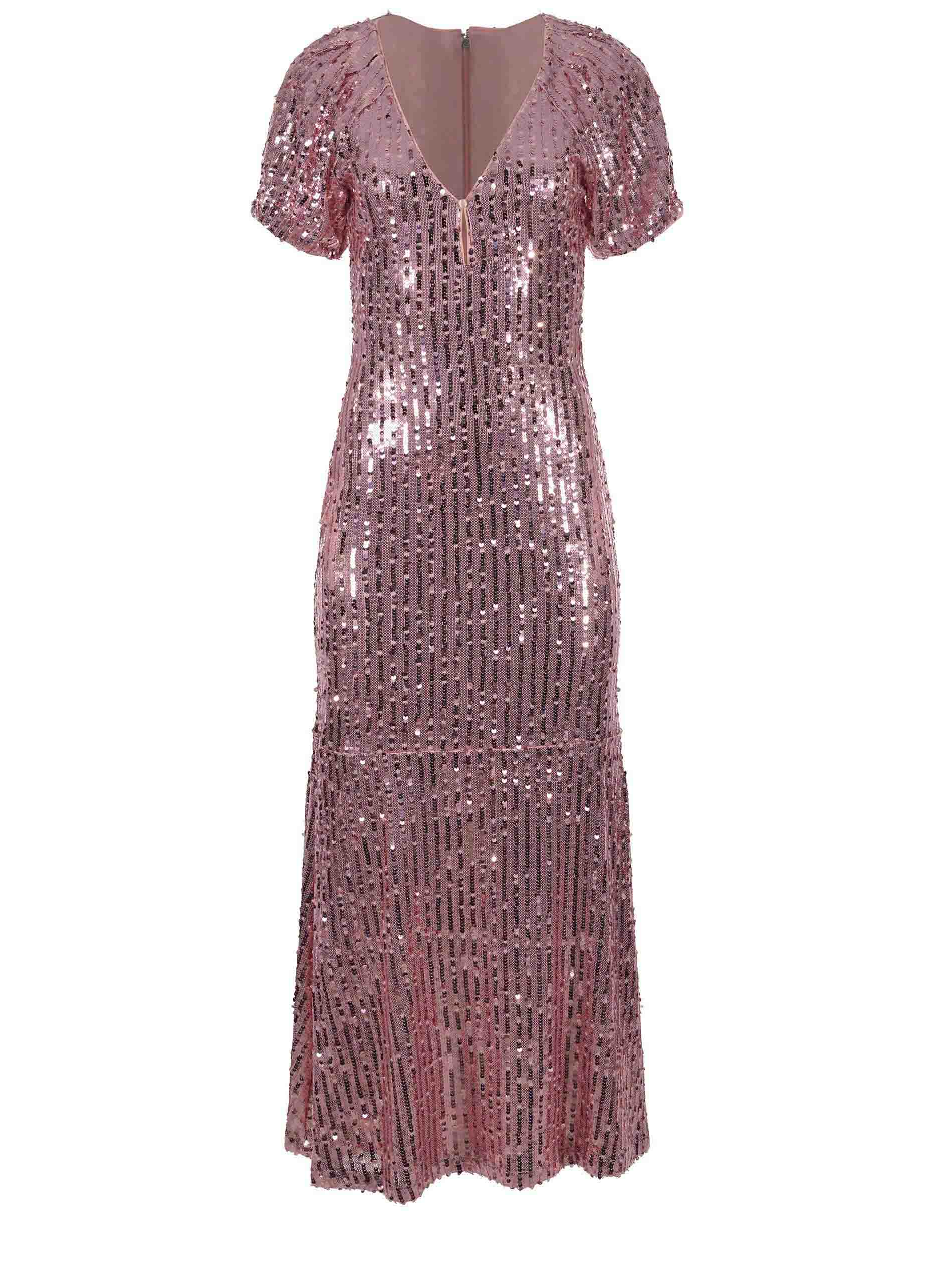 dress rotate made of sequins