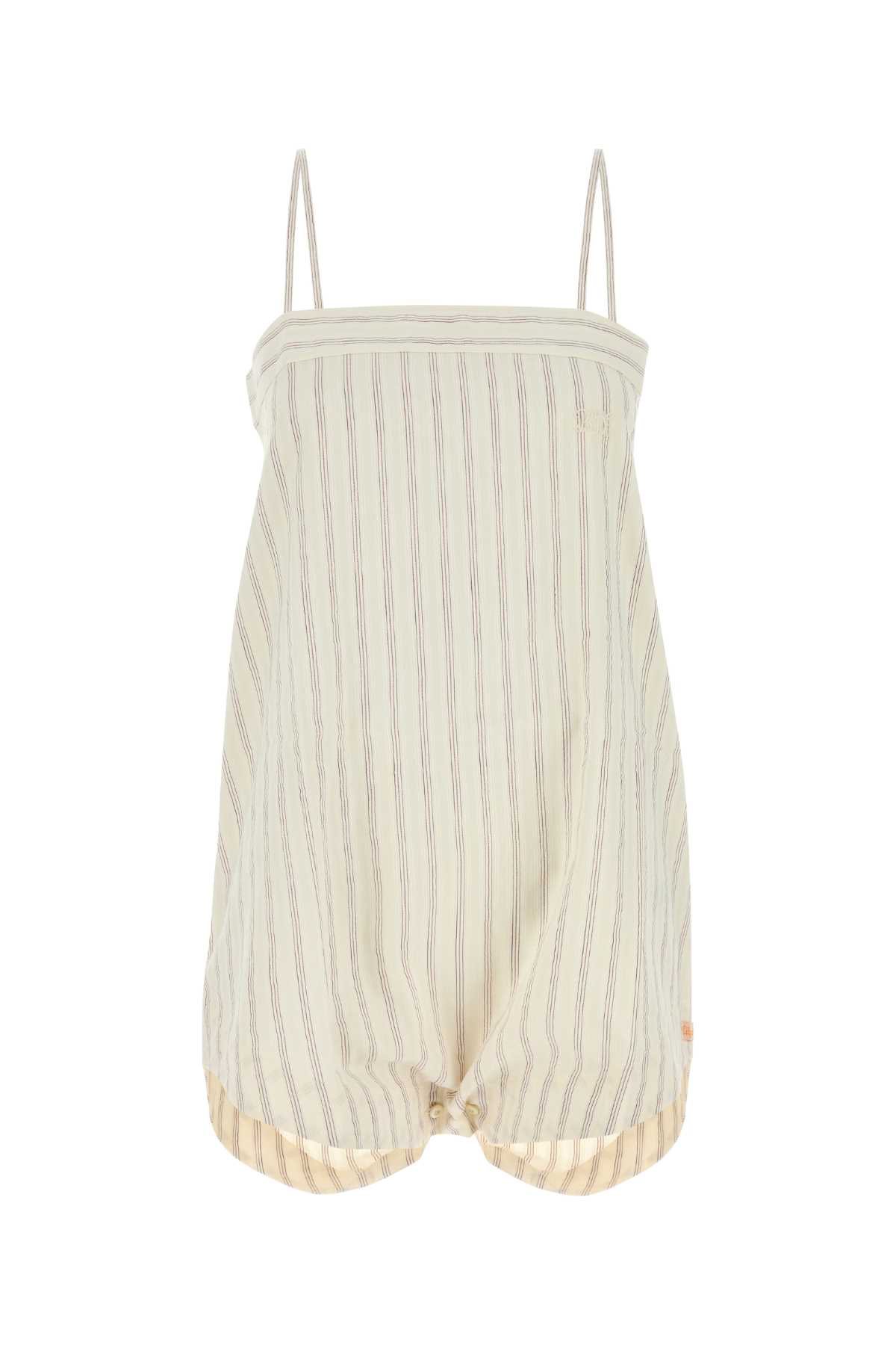 Bode Embroidered Cotton Lavender Sail Jumpsuit | italist