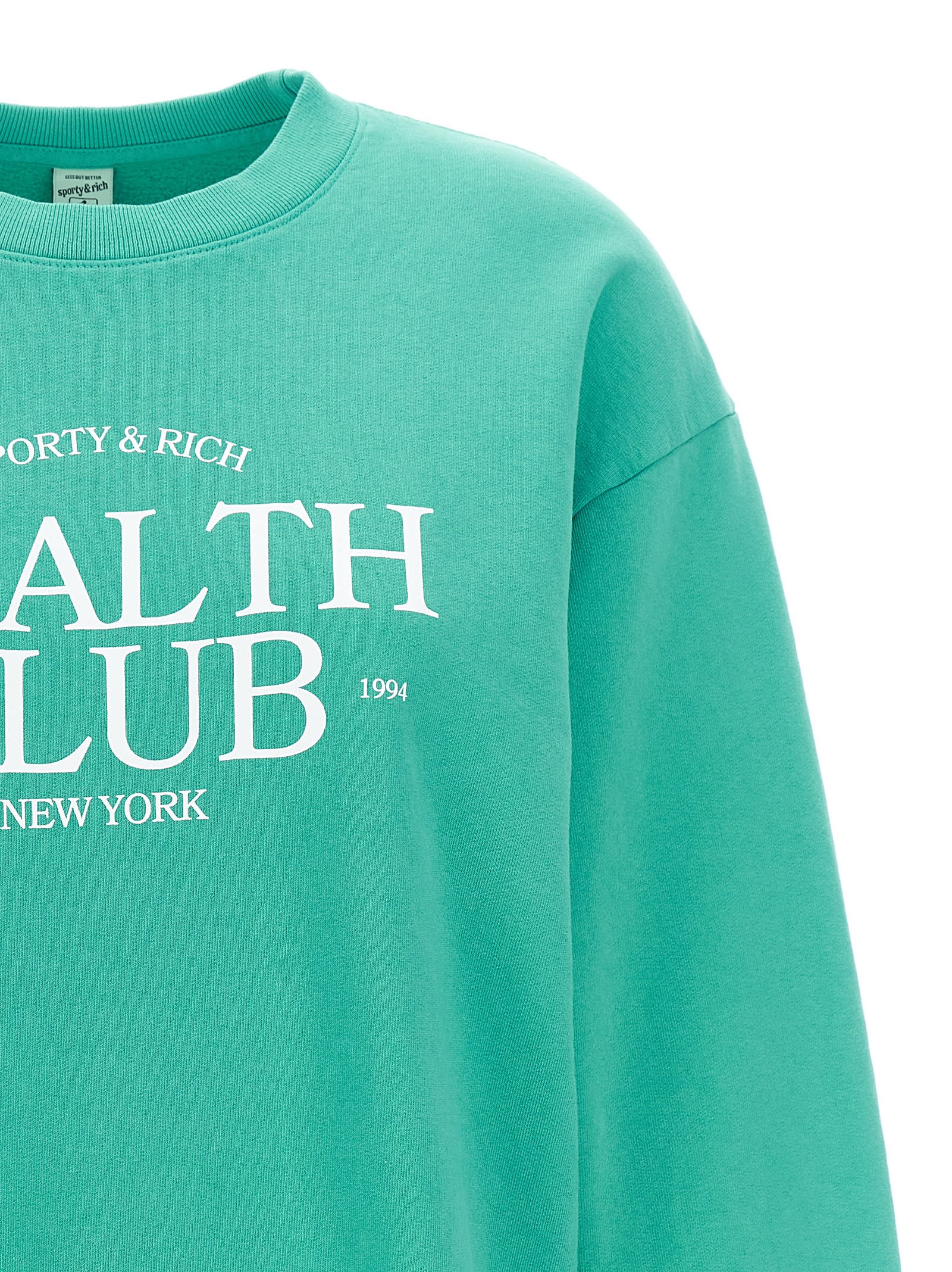 その他 Sporty & Rich 'Health Club' sweatshirt (CR855FT FADEDTEAL) iTz2YEdcdxVRF7BsdUOJ_ST0715141