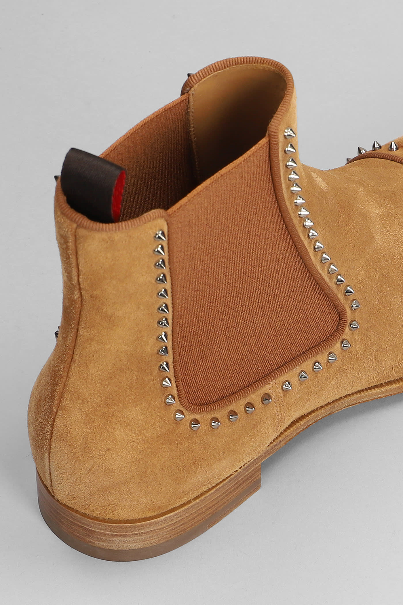 Chelsea Cloo Suede Boots in Brown - Christian Louboutin