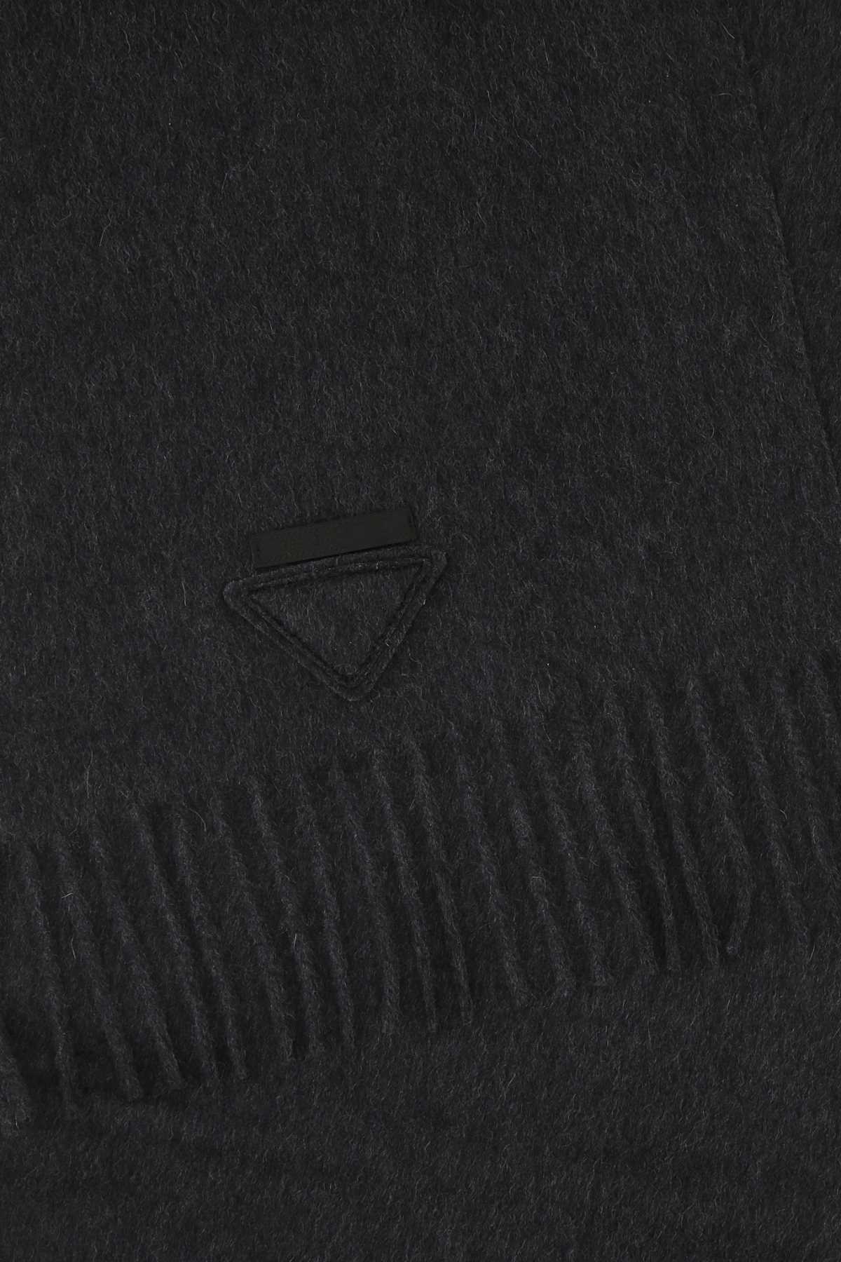 Prada Charcoal Cashmere Scarf | italist