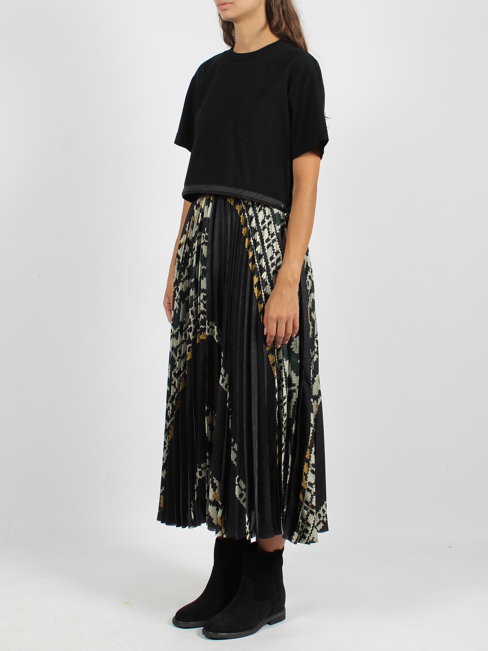 Sacai Pattern Knit Print Dress | italist