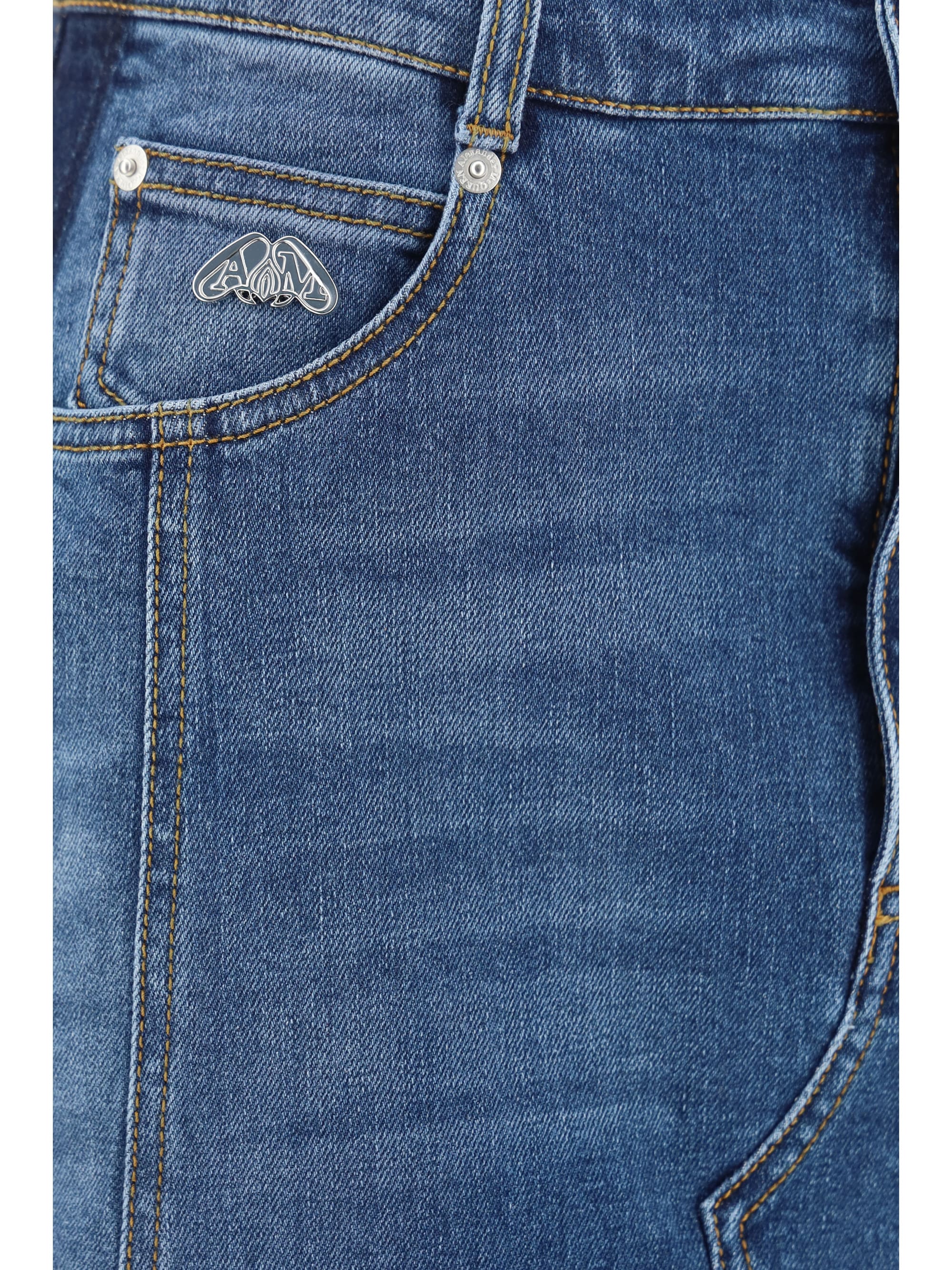【送料&関税込】Alexander McQueen Front Slit Denim Skirt Alexander McQueen Front Slit Denim Skirt | italist