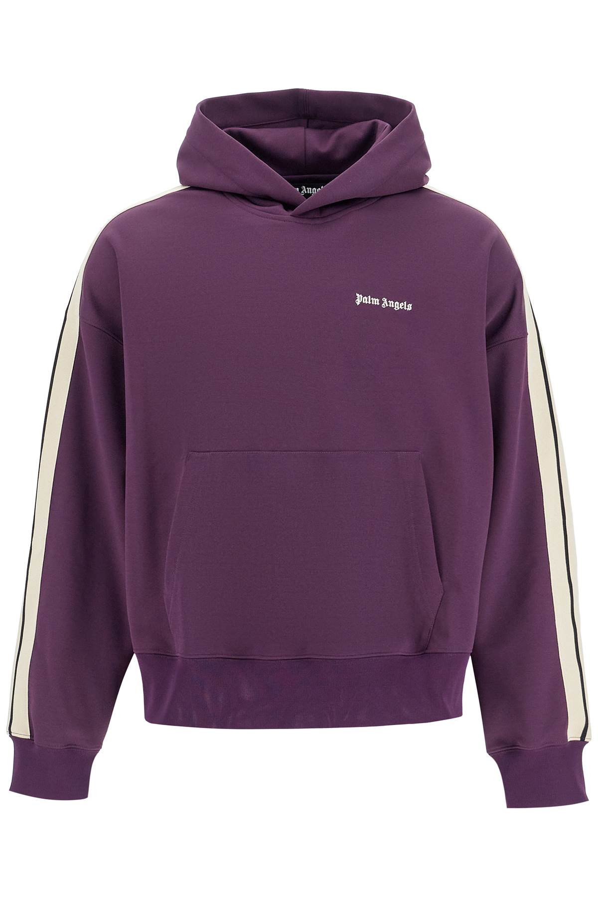パーカー・フーディ Palm Angels Purple Track Sweatshirt With Embroidered Logo Palm Angels Track Jersey Hoodie | italist