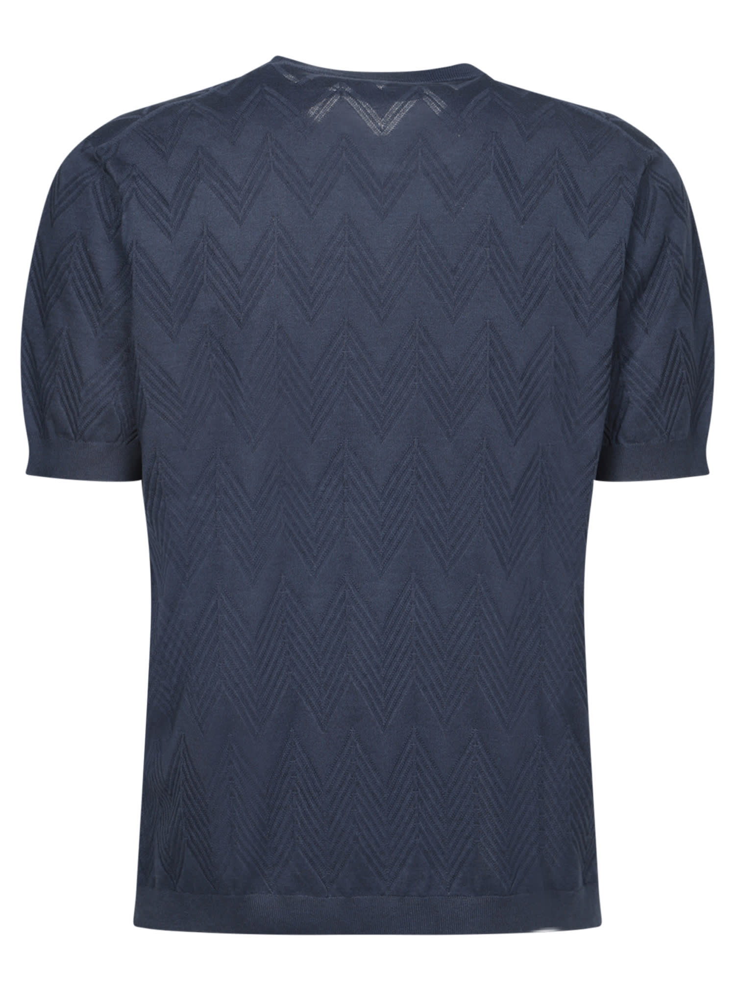 Missoni Blue Zigzag T-shirt | italist