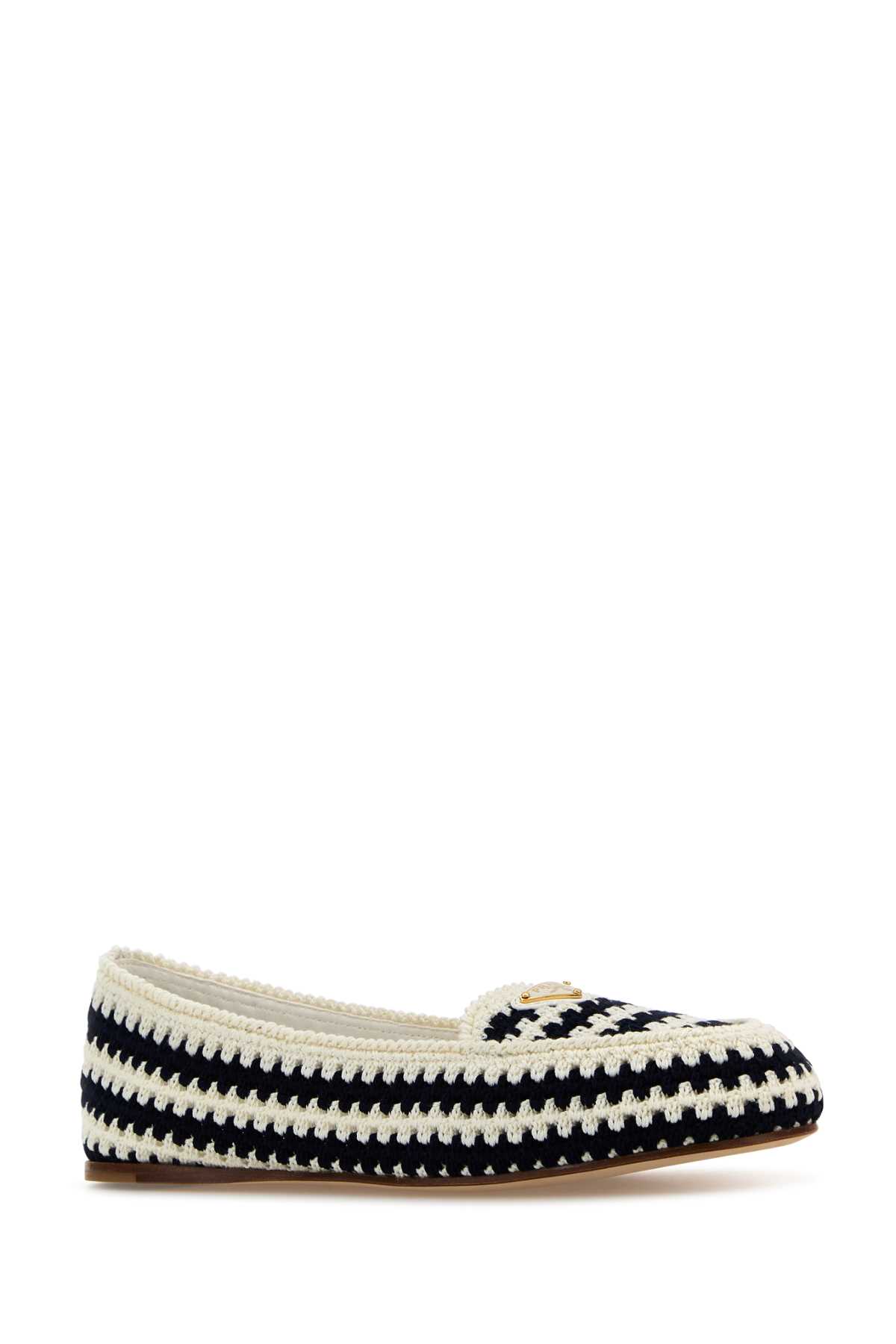Prada Embroidered Crochet Loafers | italist