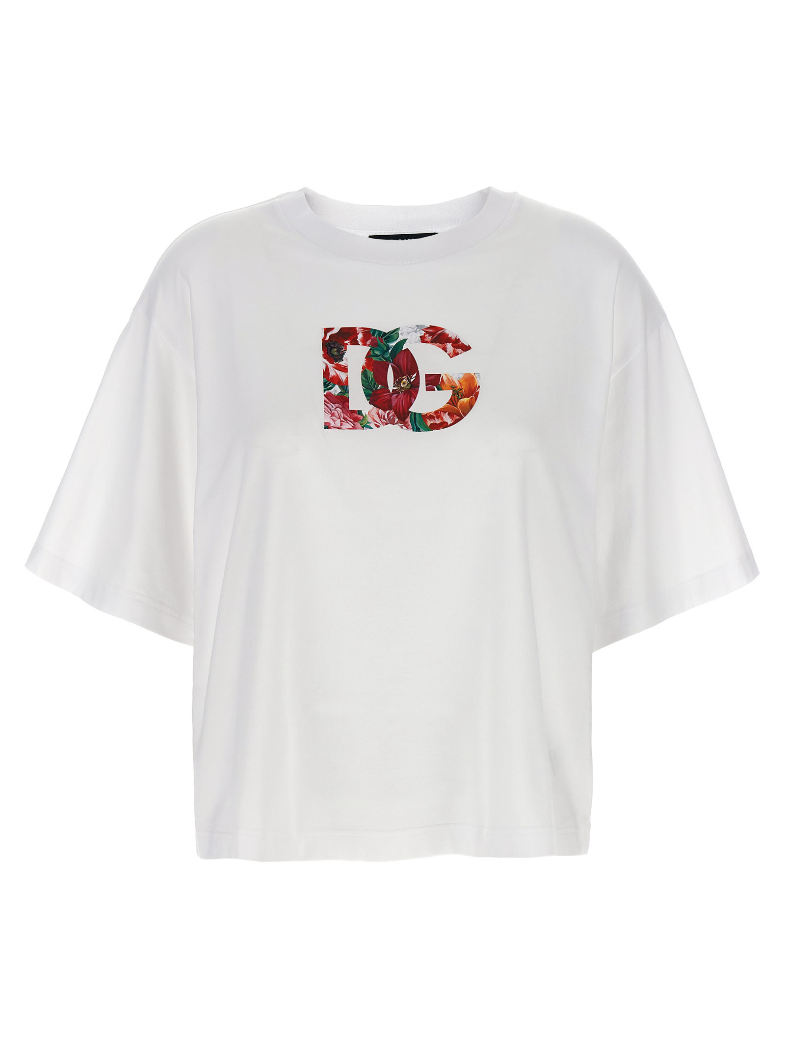 Tシャツ・カットソー Dolce & Gabbana Floral logo t-shirt (F8V57TGDC7S W0800) Dolce & Gabbana Floral Logo T-shirt | italist