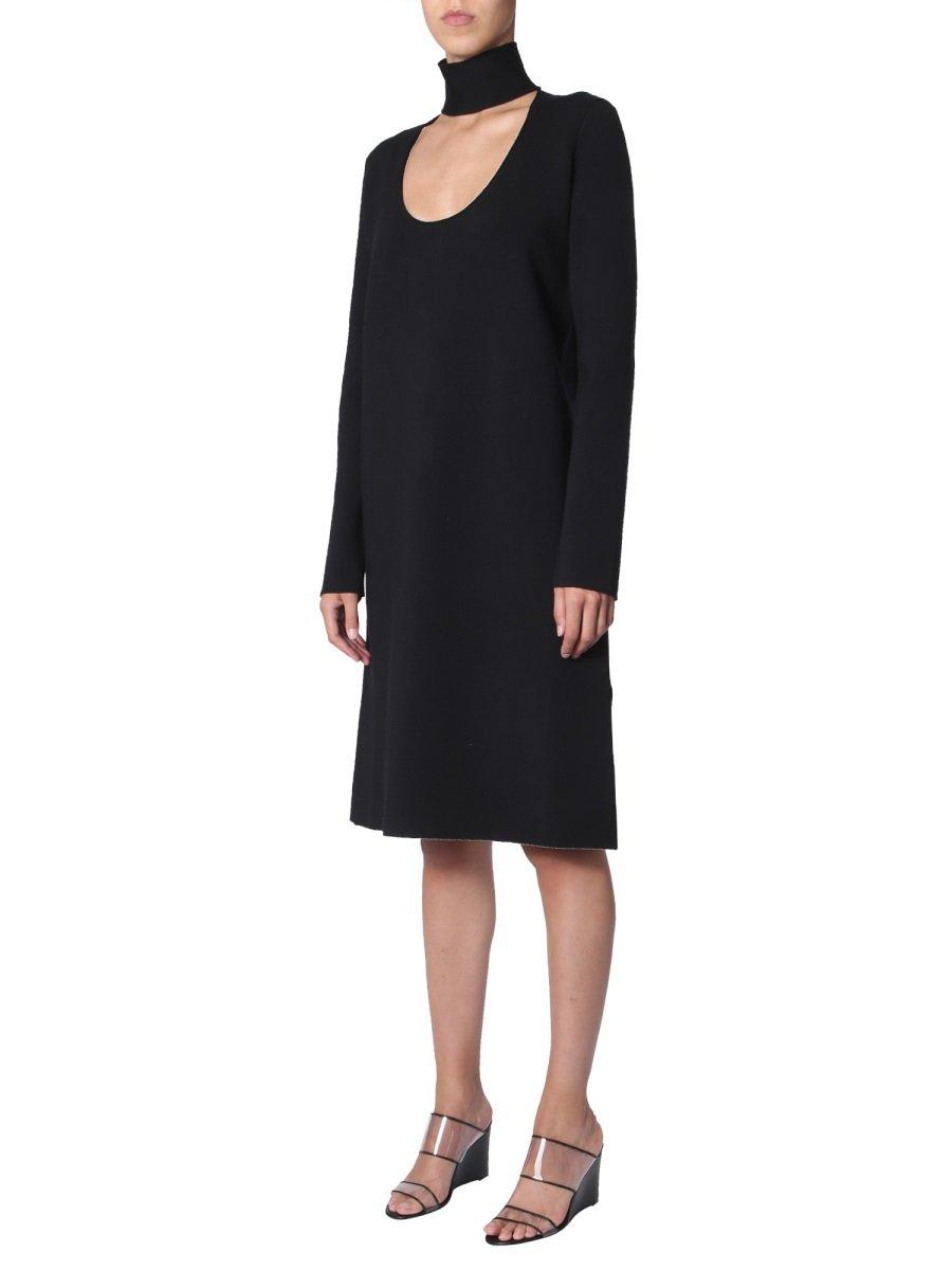 【送料&関税込】Bottega Veneta Cutout Longsleeved Midi Dress Bottega Veneta Cutout Coated Midi Longsleeve Dress size 36