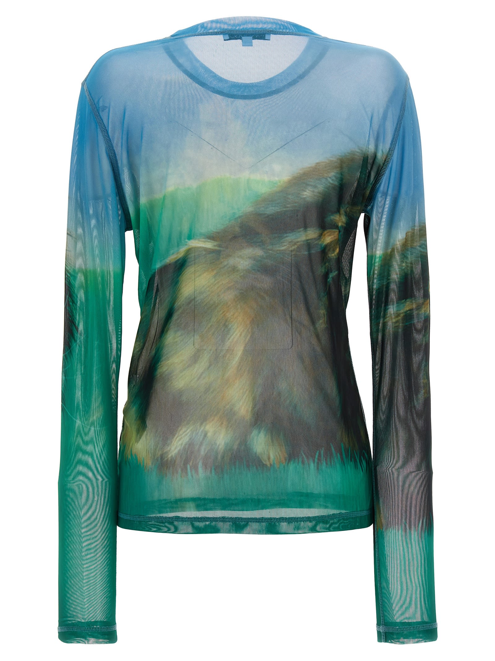 J.W. Anderson Print Semi-transparent Top | italist