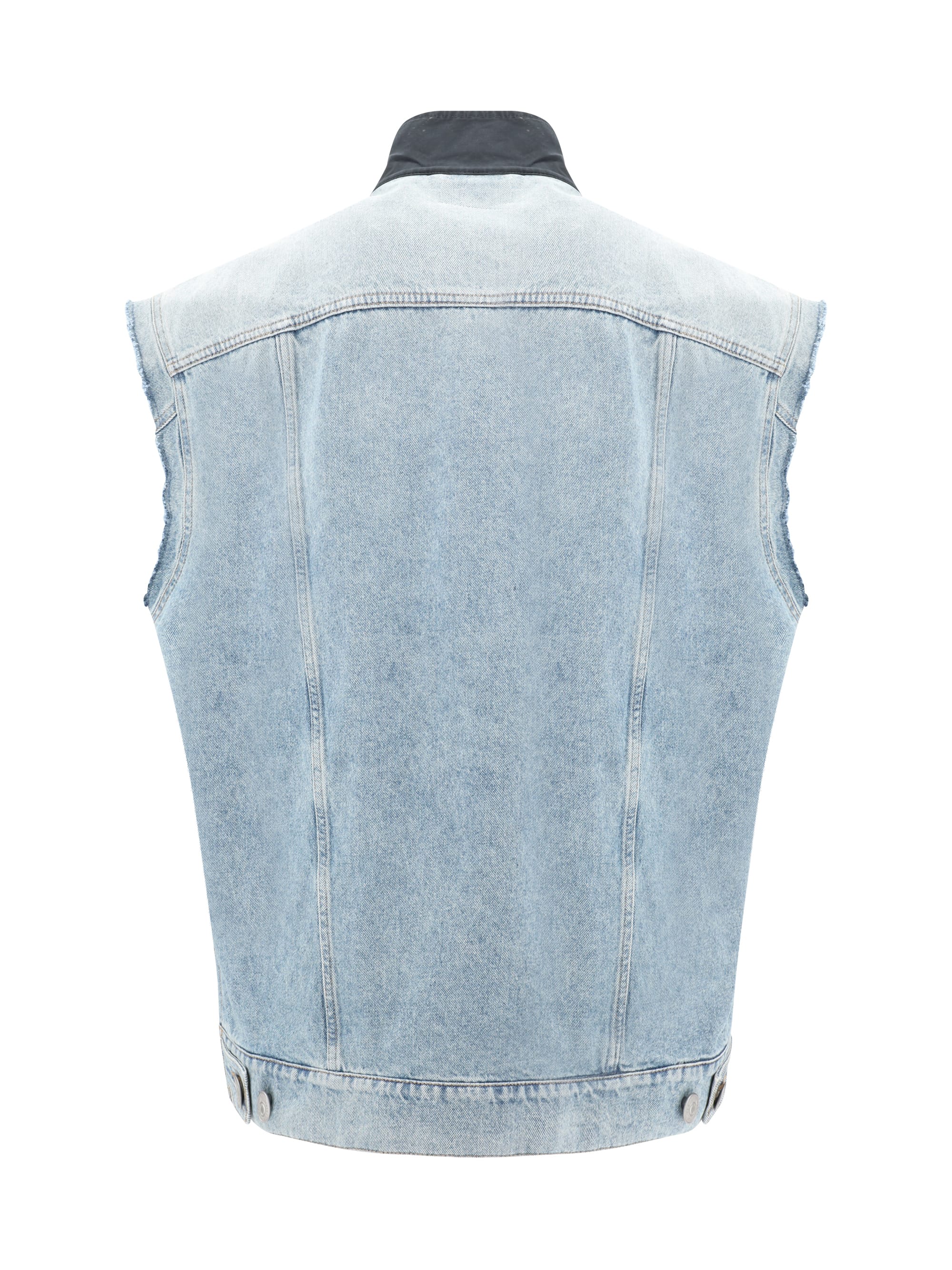 MM6｜SHORT-SLEEVED/SLEEVELESS (SH0GC0051 M20101 900) MM6 Maison Margiela // White Short Sleeves Scarf T-Shirt