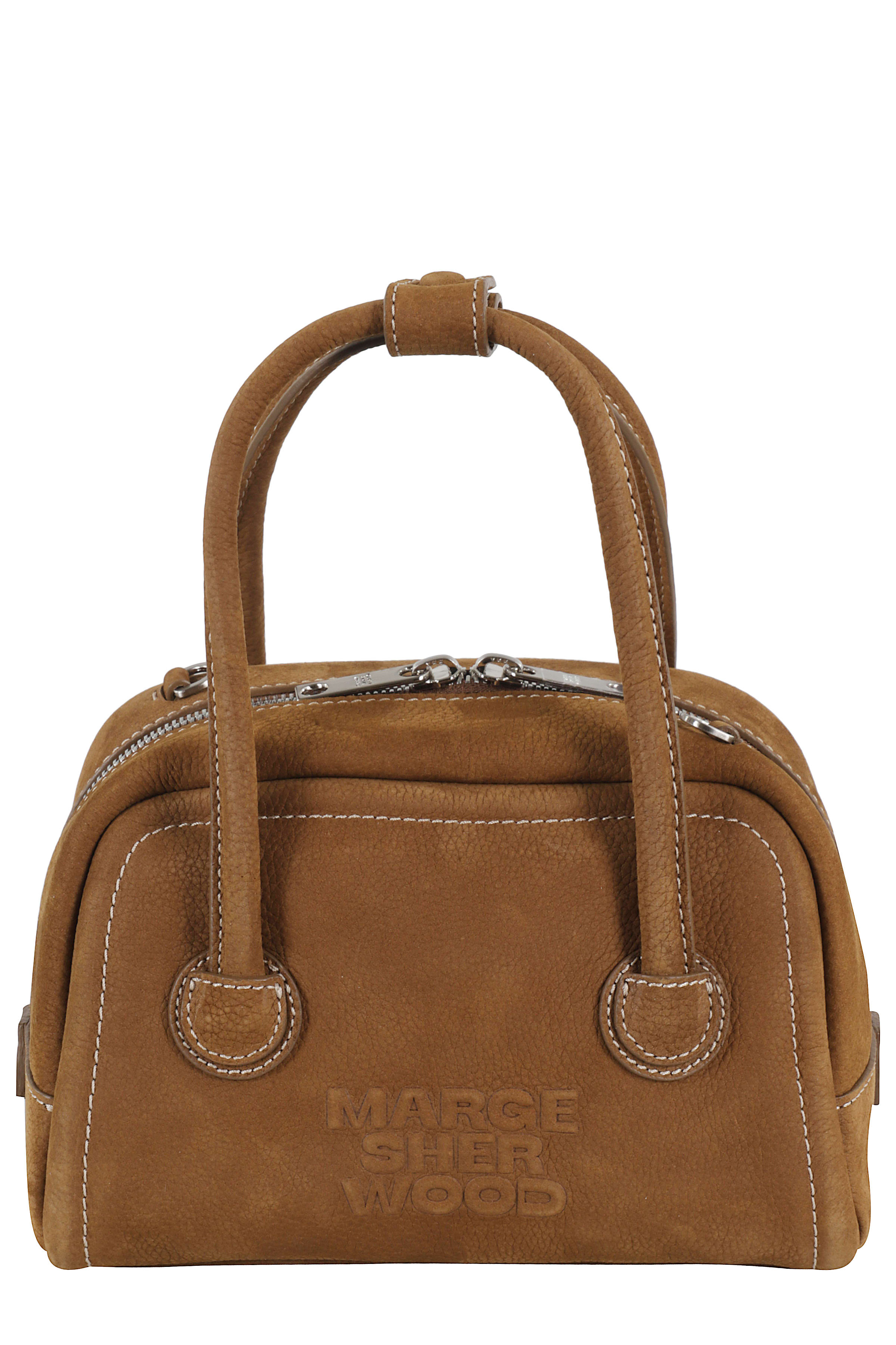 ★MARGE SHERWOOD★ SOFT TOTE MINIcream plain CC047622_CRPN Marge Sherwood soft tote mini handbag brown hush nubuck