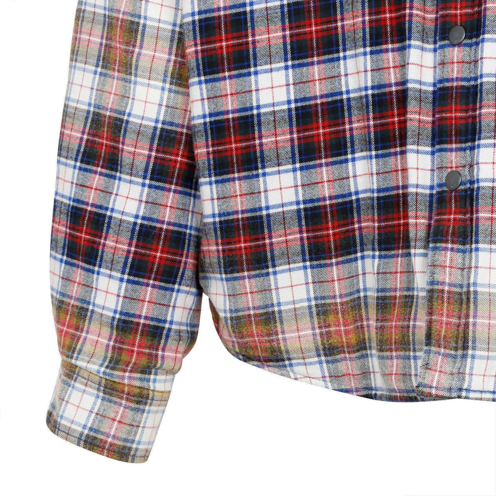 Balenciaga Check Flannel Bleached Shirt | italist