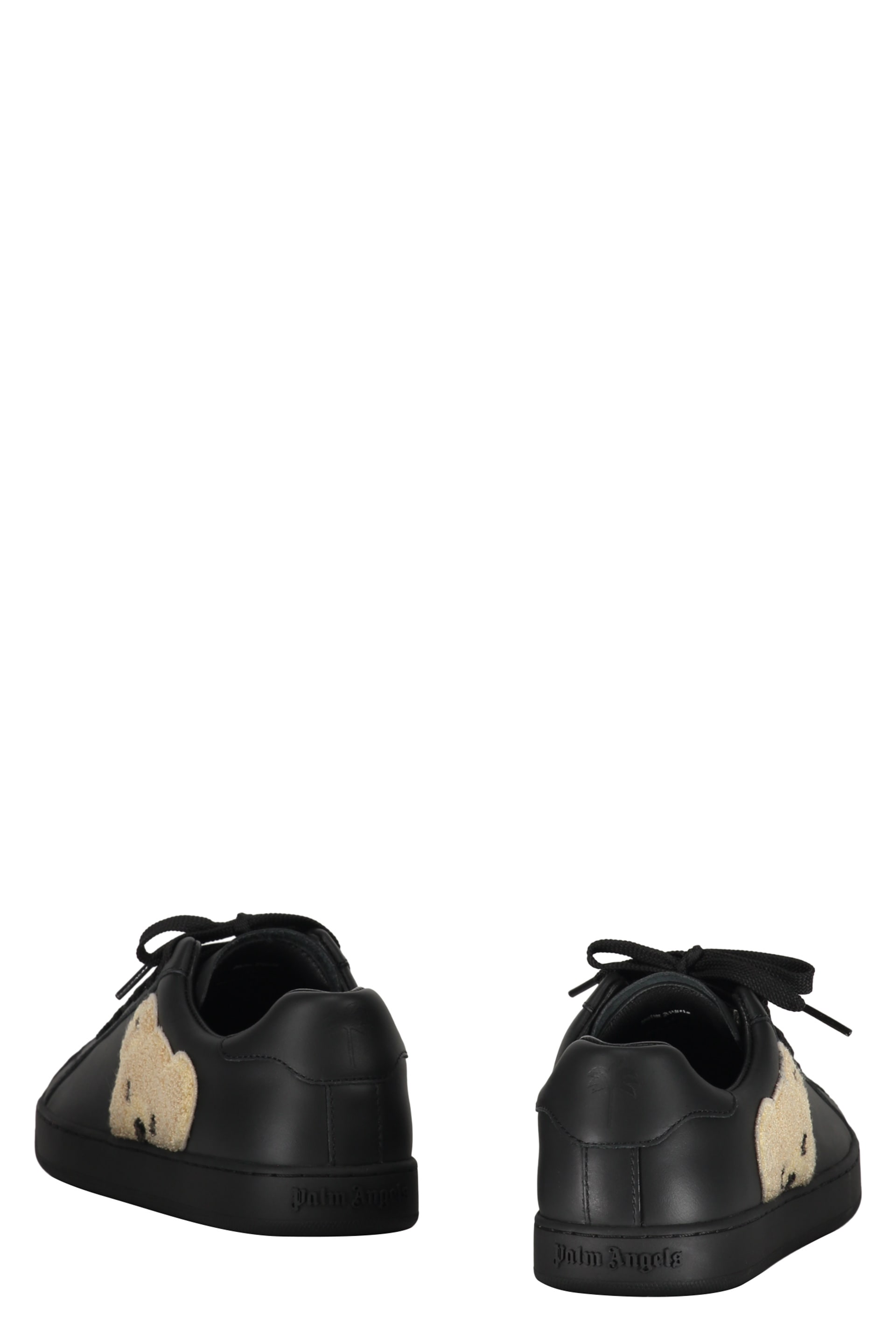 ユニセックス☆【Palm Angels】TEDDY BEAR レザー スニーカー Palm Angels New Teddy Bear Leather Low-top Sneakers