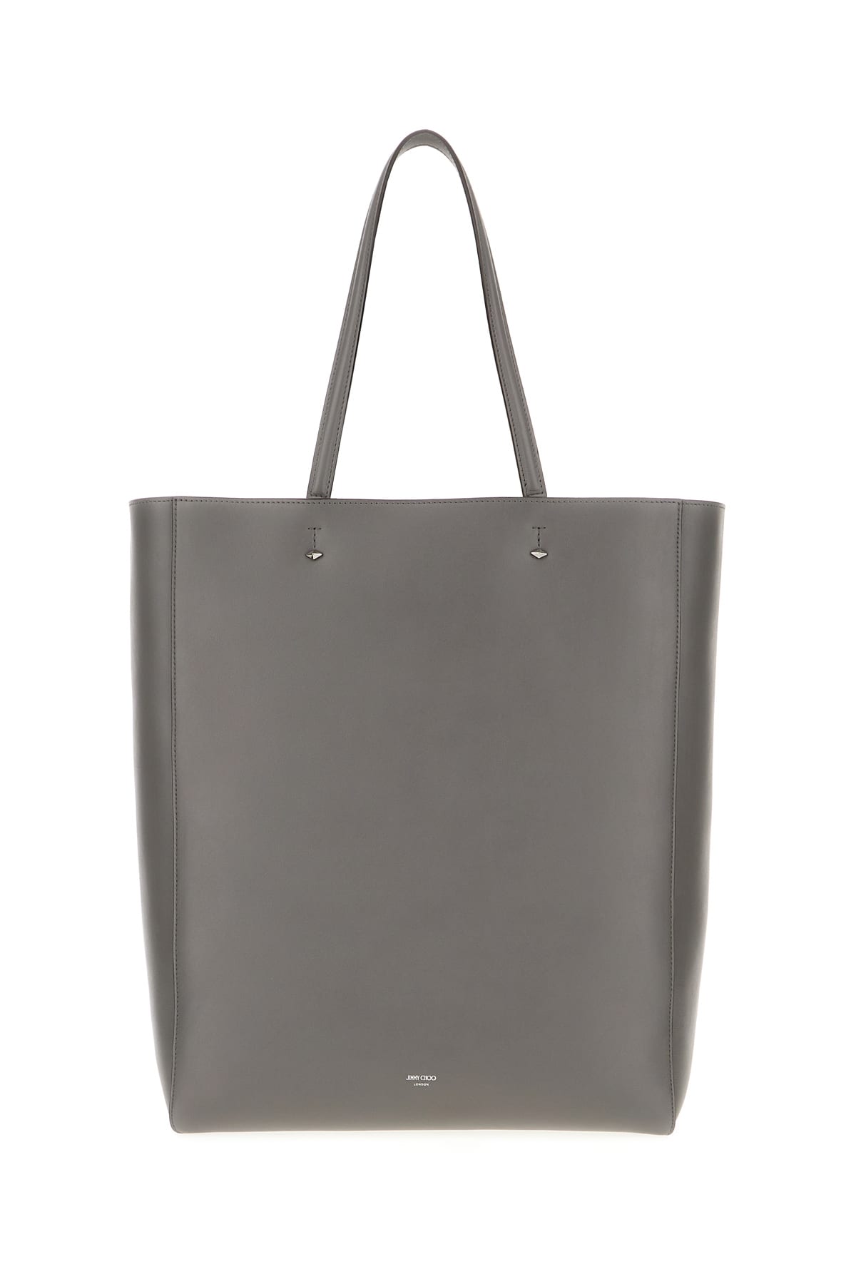 関税込*JIMMY CHOO レニートート ミディアム LENNY M Lenny |Natural/Silver Embossed Canvas Tote Bag| JIMMY CHOO