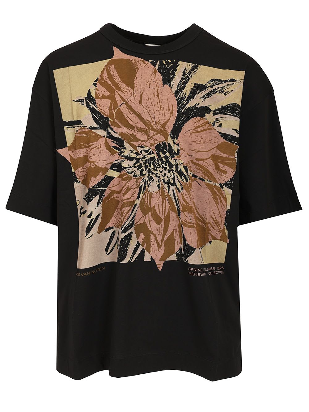 DRIES VAN NOTEN | HUIN PRINTED T-SHIRT BLACK 半袖Tシャツ 黑 Dries Van Noten
